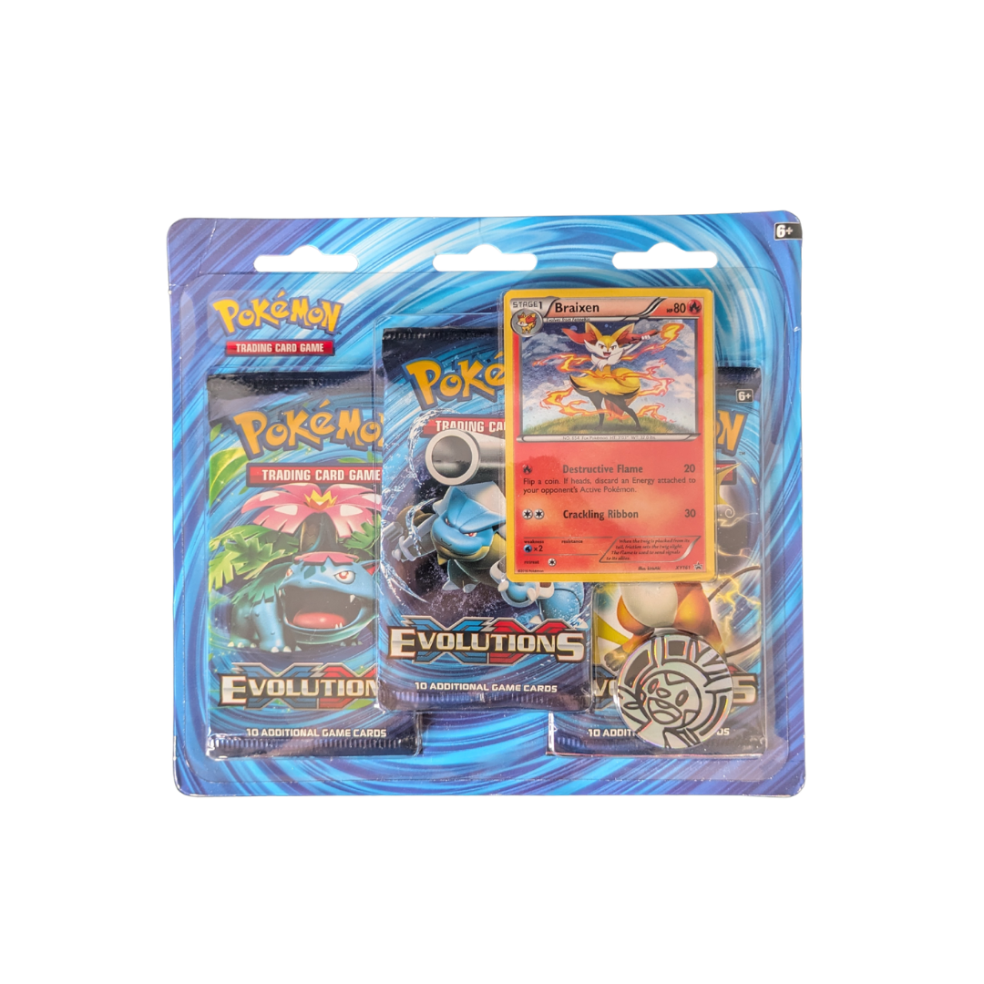 Evolutions: Braixen 3-Pack Blister - Evolutions - English - Sealed