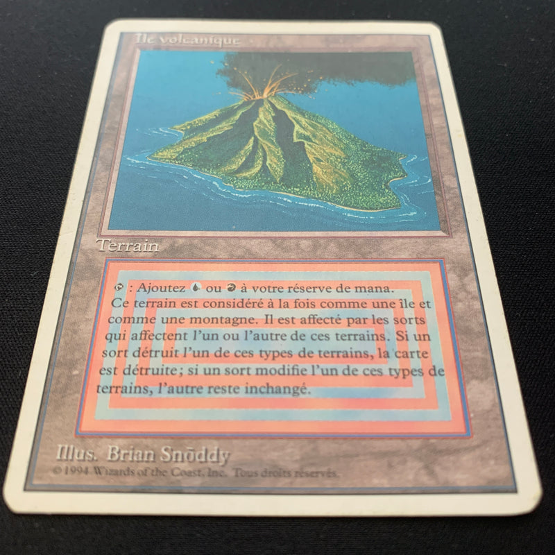 Volcanic Island - Foreign White Bordered - French