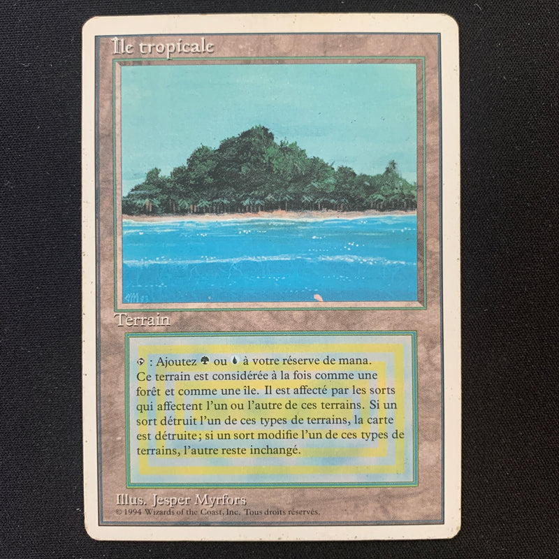 Tropical Island - Foreign White Bordered - French