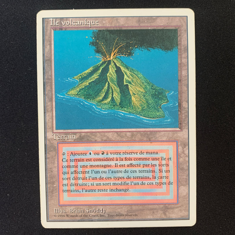 Volcanic Island - Foreign White Bordered - French