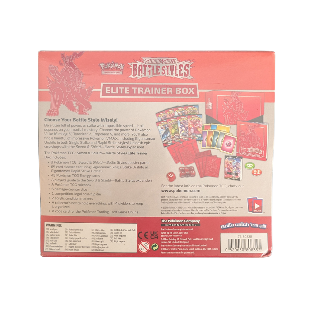 Battle Styles Elite Trainer Box (Single Strike) - Battle Styles - English - Sealed
