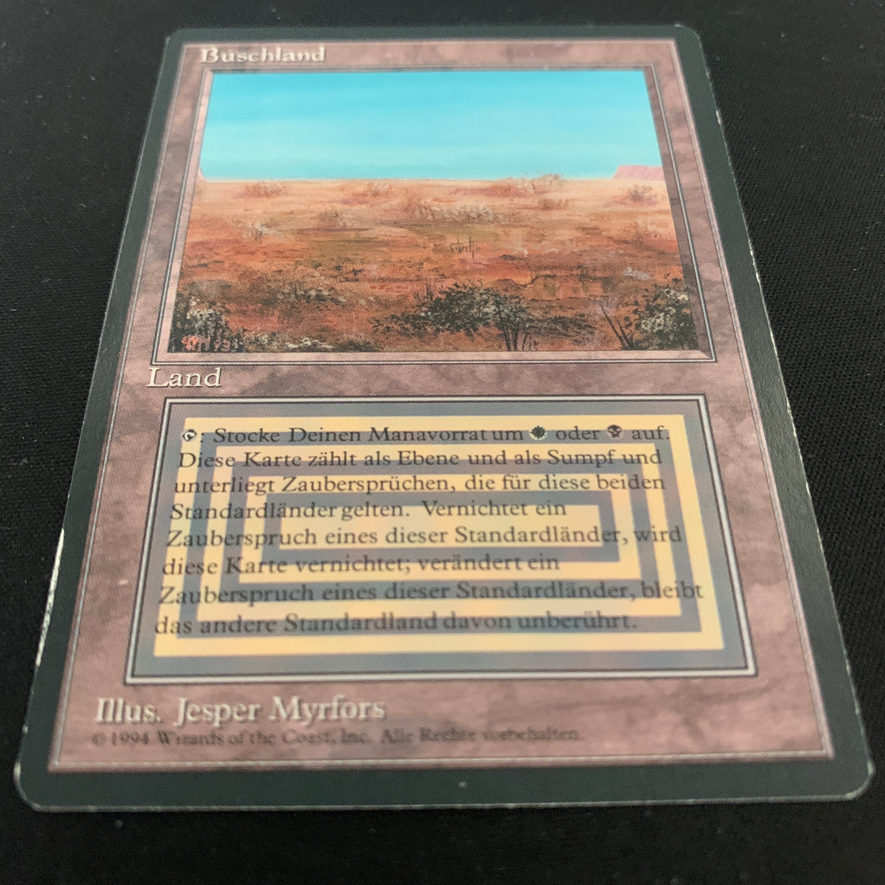 MTG Singles - Scrubland - Foreign Black Bordered -