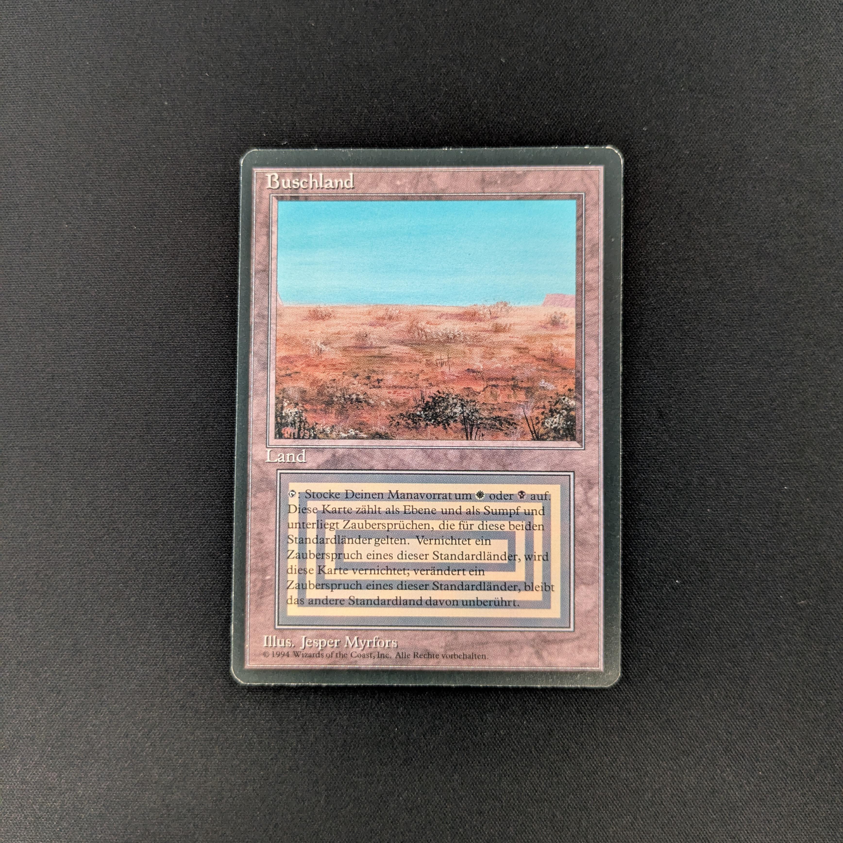 MTG Singles - Scrubland - Foreign Black Bordered - German - EX - 25884