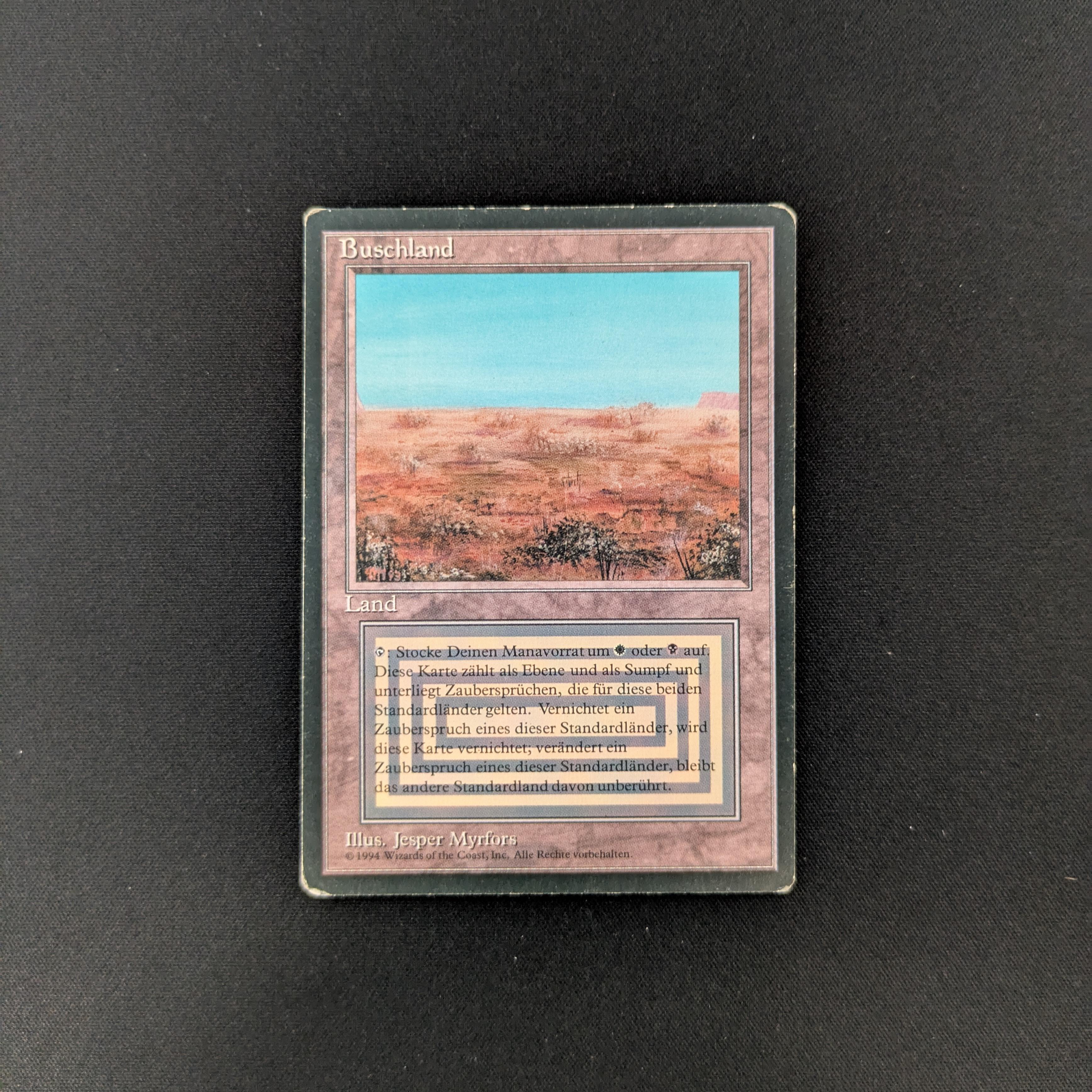 MTG Singles - Scrubland - Foreign Black Bordered - German - PL - BINDER DING - 25887