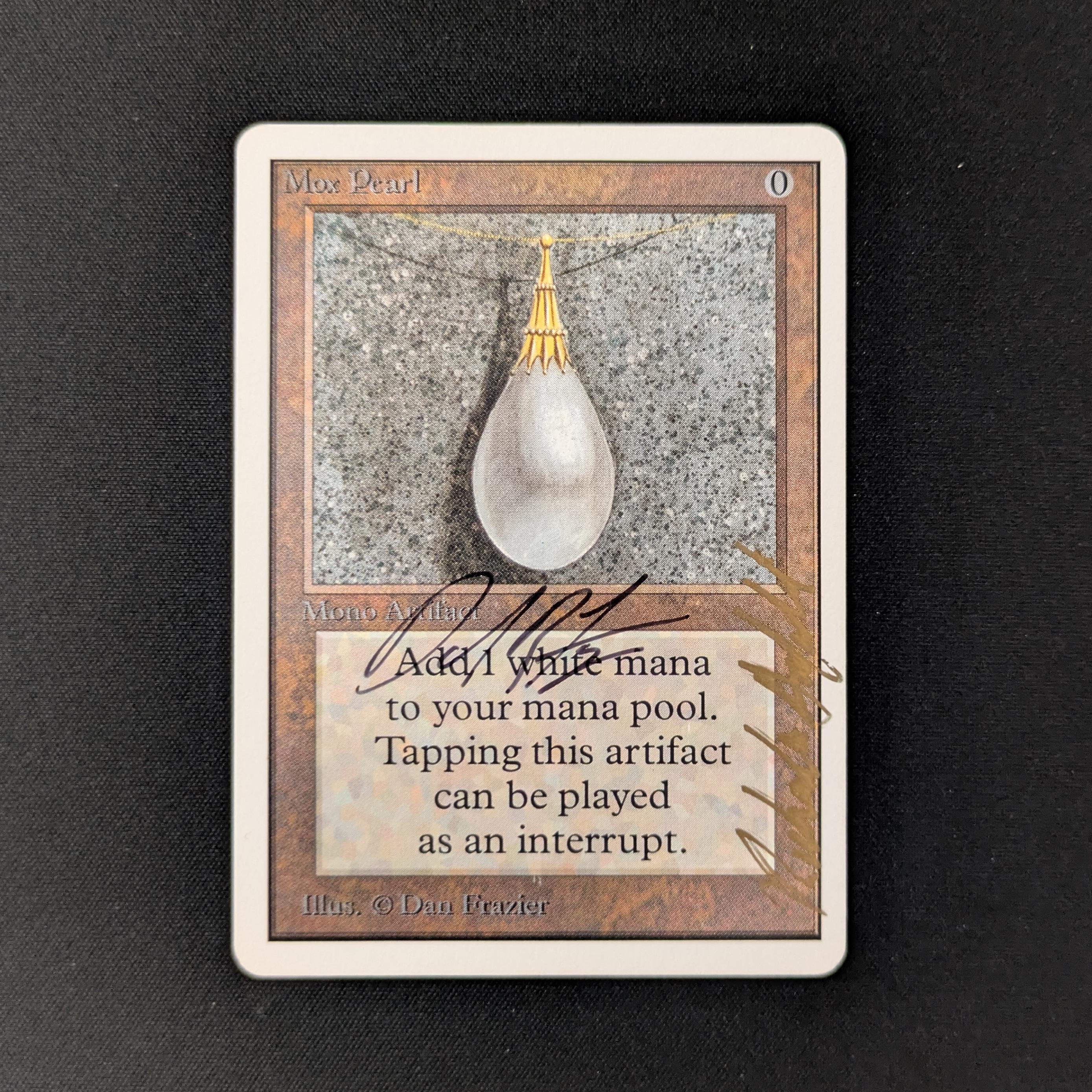 MTG Singles - Mox Pearl - Unlimited - EX - SIGNED - 26068