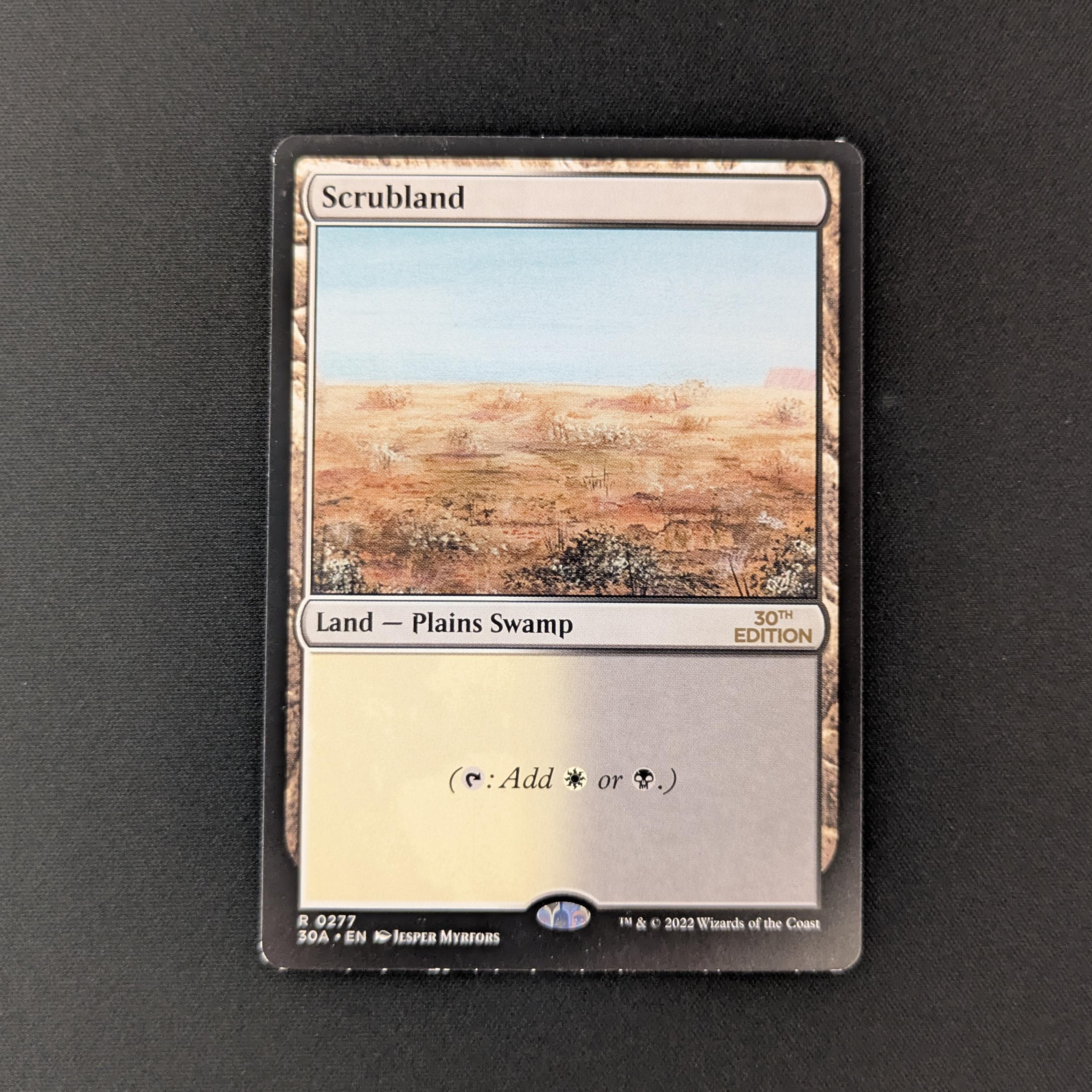 MTG Singles - Scrubland (Modern Frame) - 30th Anniversary Edition - NM - 26241