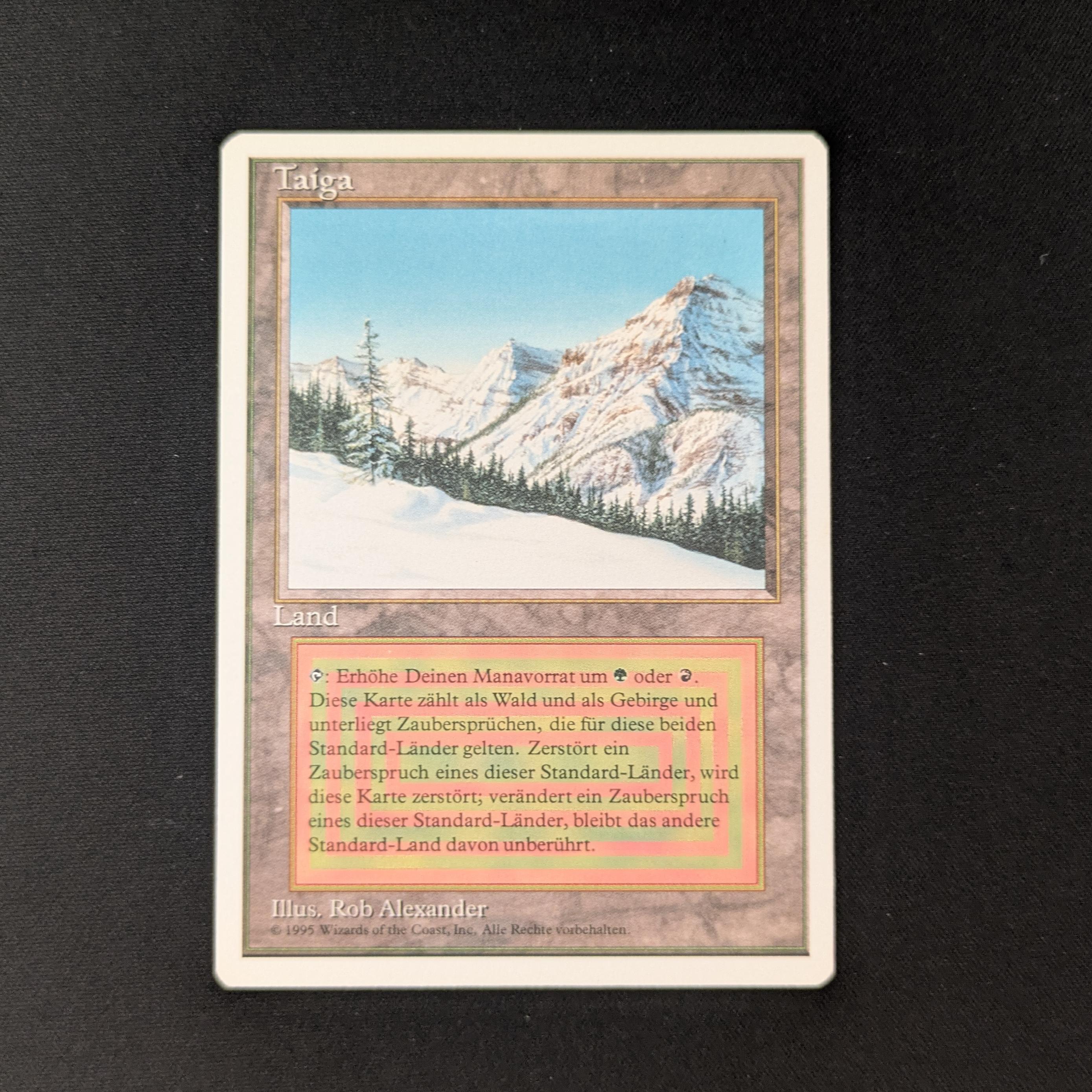 MTG Singles - Taiga - Foreign White Bordered - German - NM - 26258