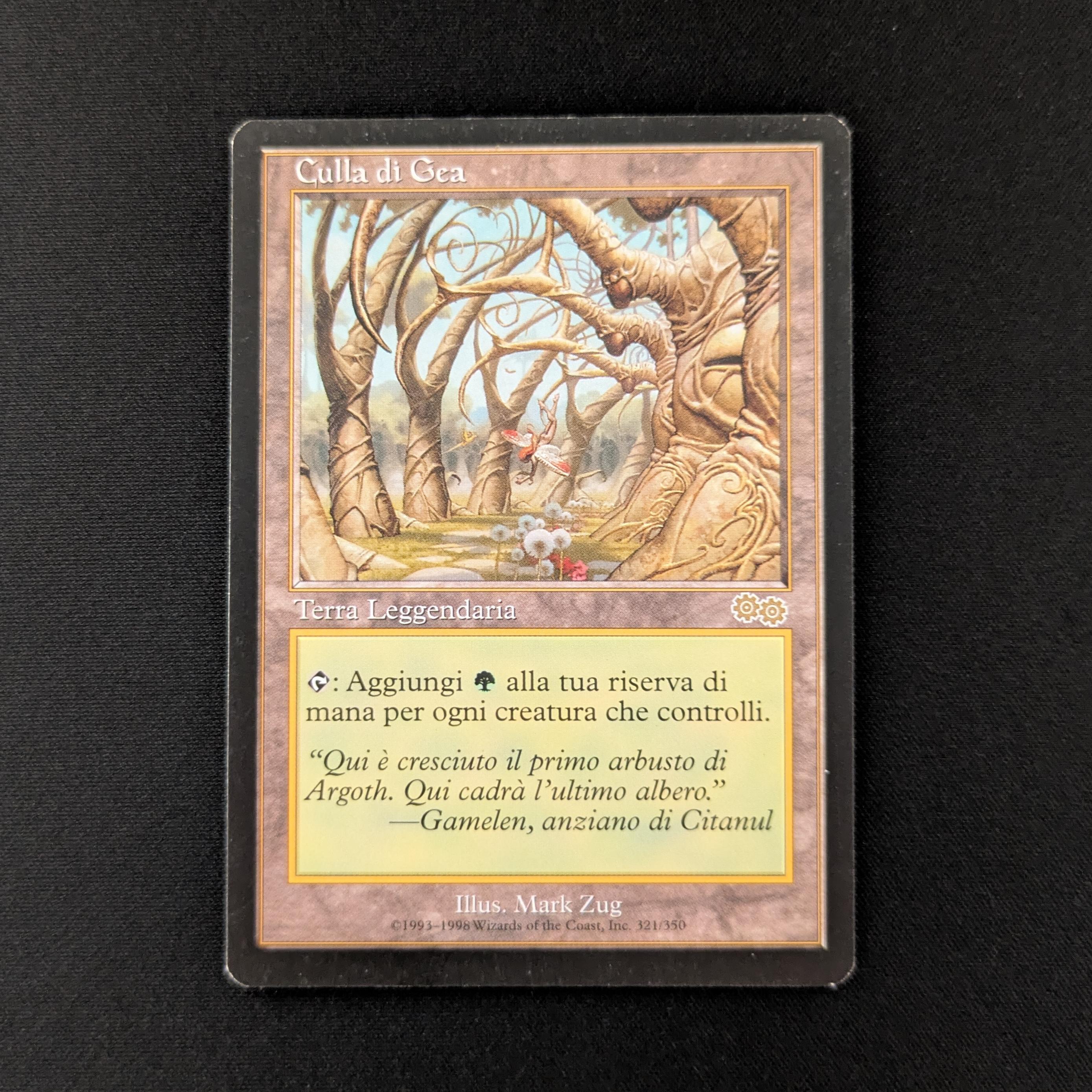 MTG Singles - Gaea's Cradle - Urza's Saga - Italian - EX - 26701