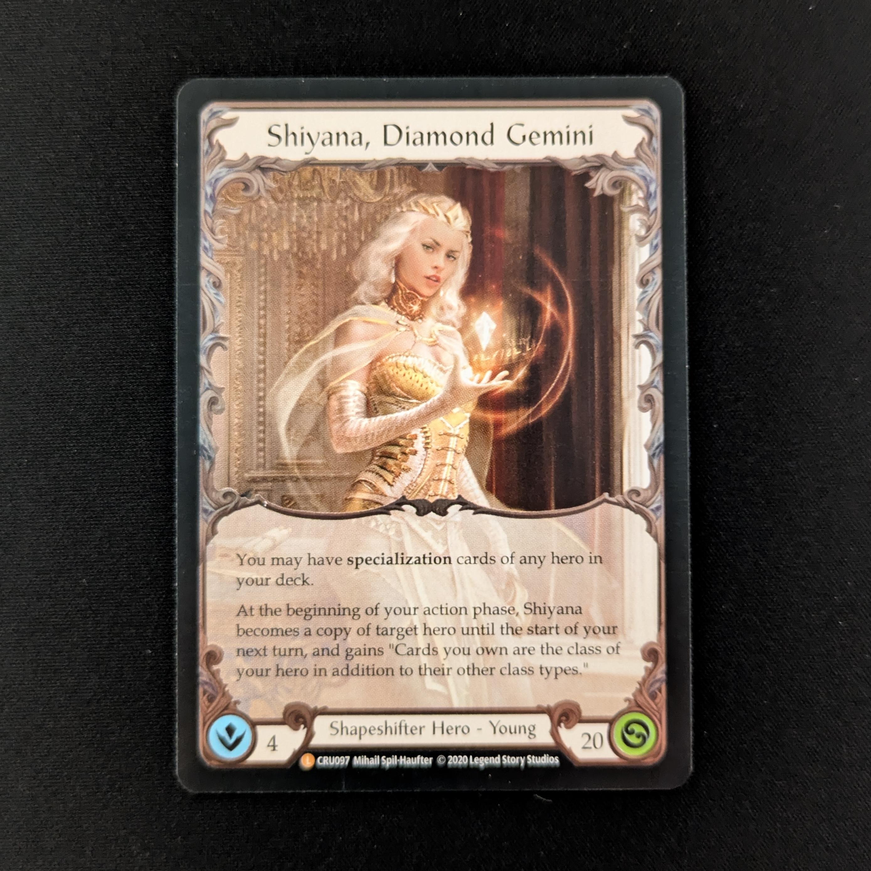 FAB Singles - Shiyana, Diamond Gemini (Cold Foil) - CRU097 - Crucible of War - First - NM -