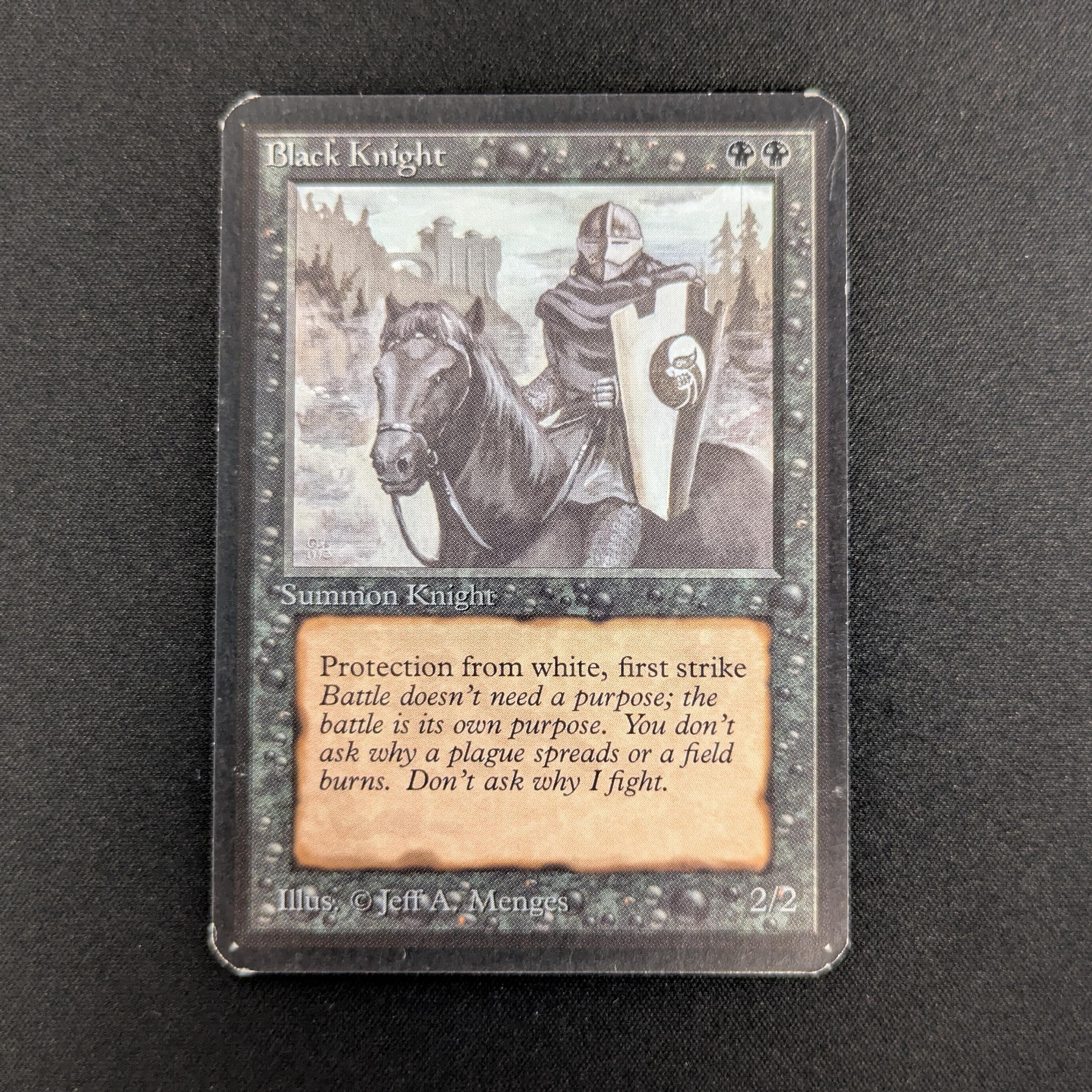 MTG Singles - Black Knight - Alpha - GD - 26871