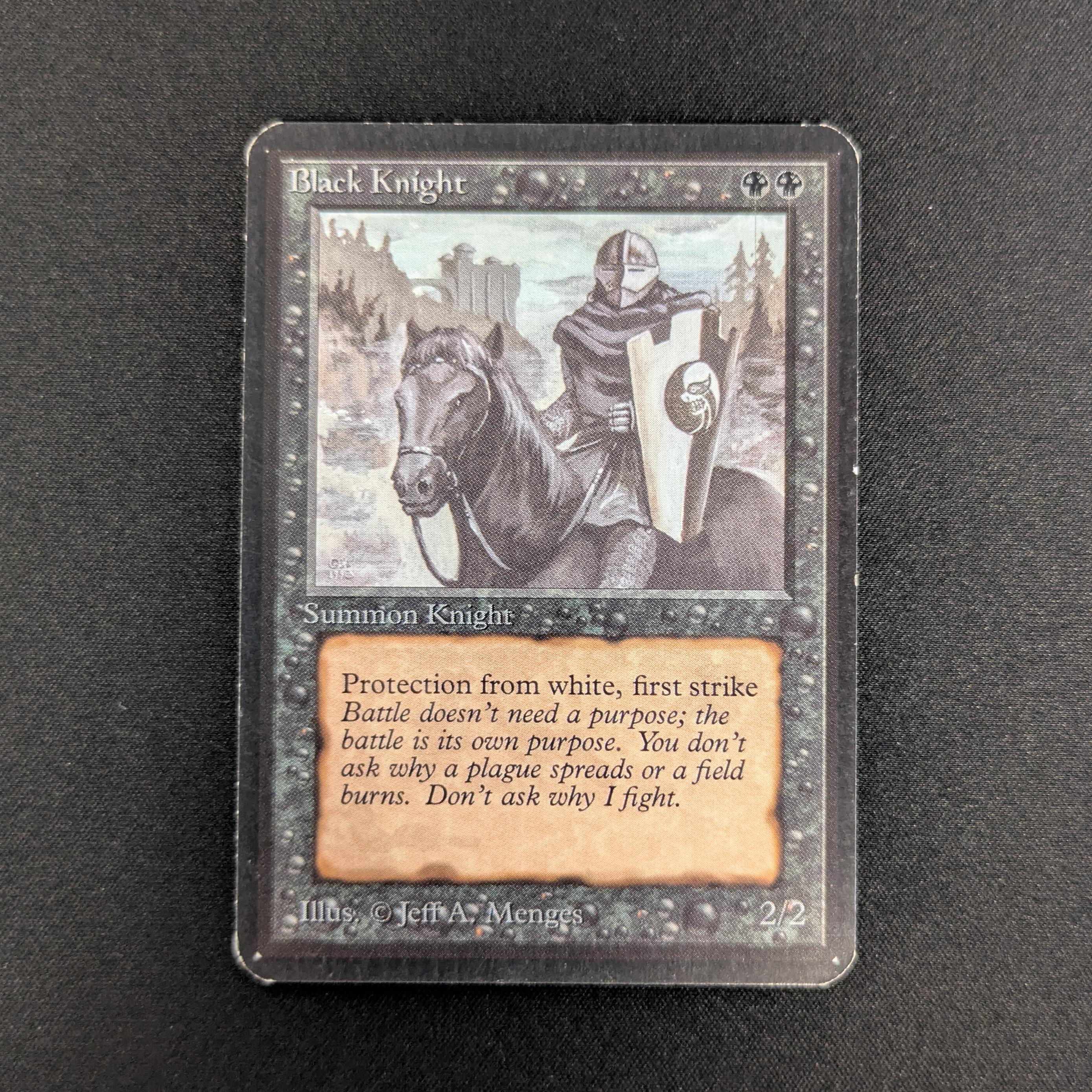 MTG Singles - Black Knight - Alpha - GD - 26872