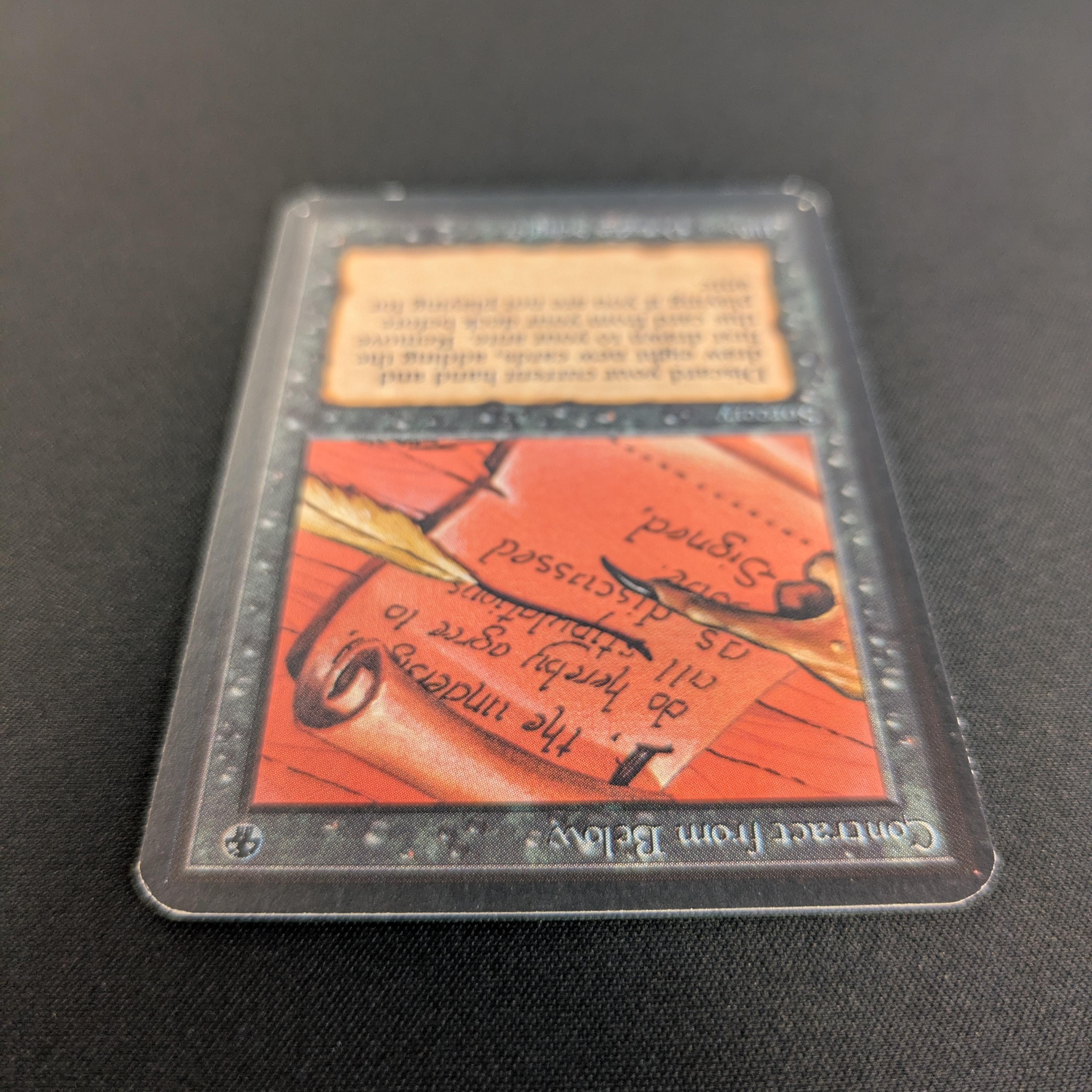 MTG Singles - Contract from Below - Alpha -