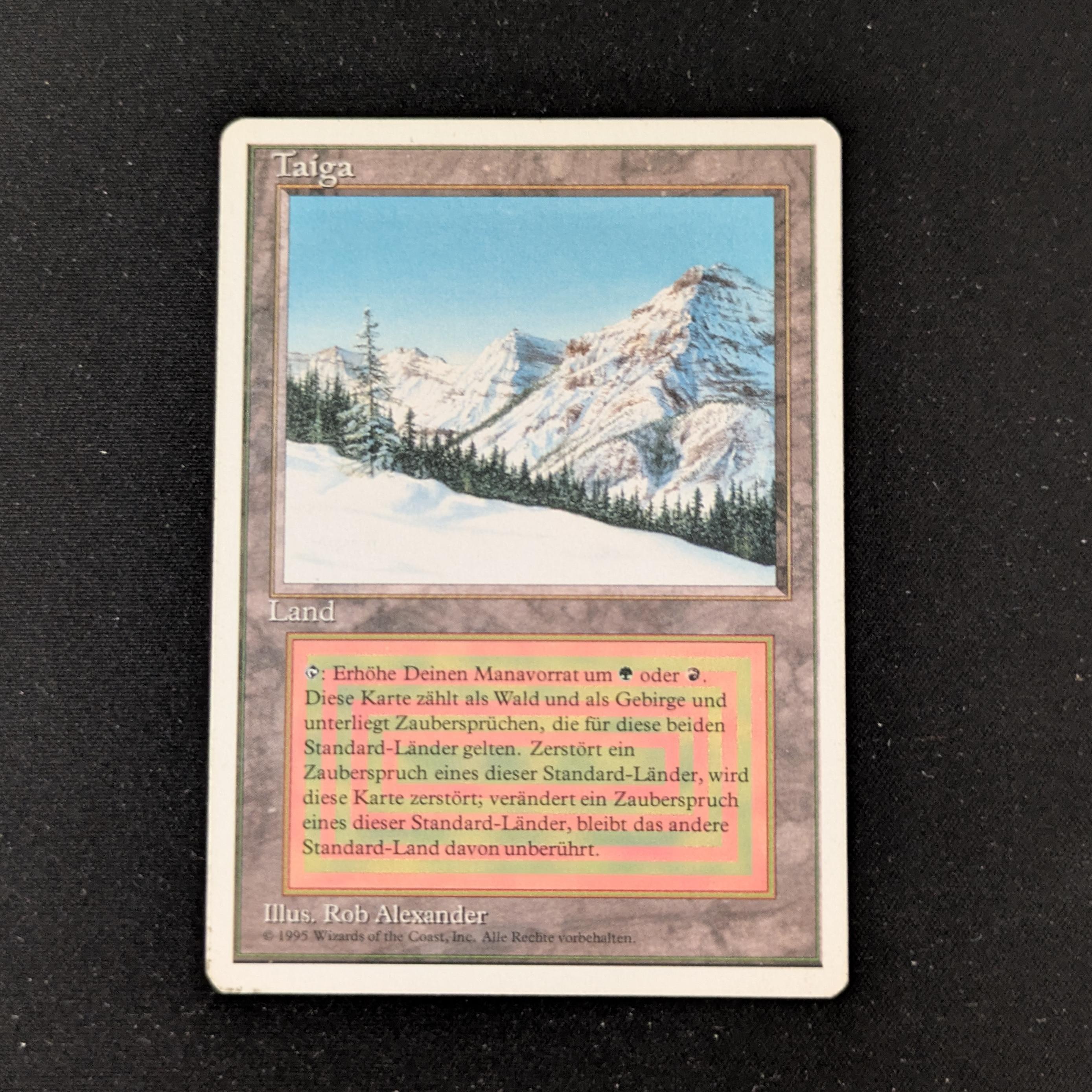 MTG Singles - Taiga - Foreign White Bordered - German - LP - 27145