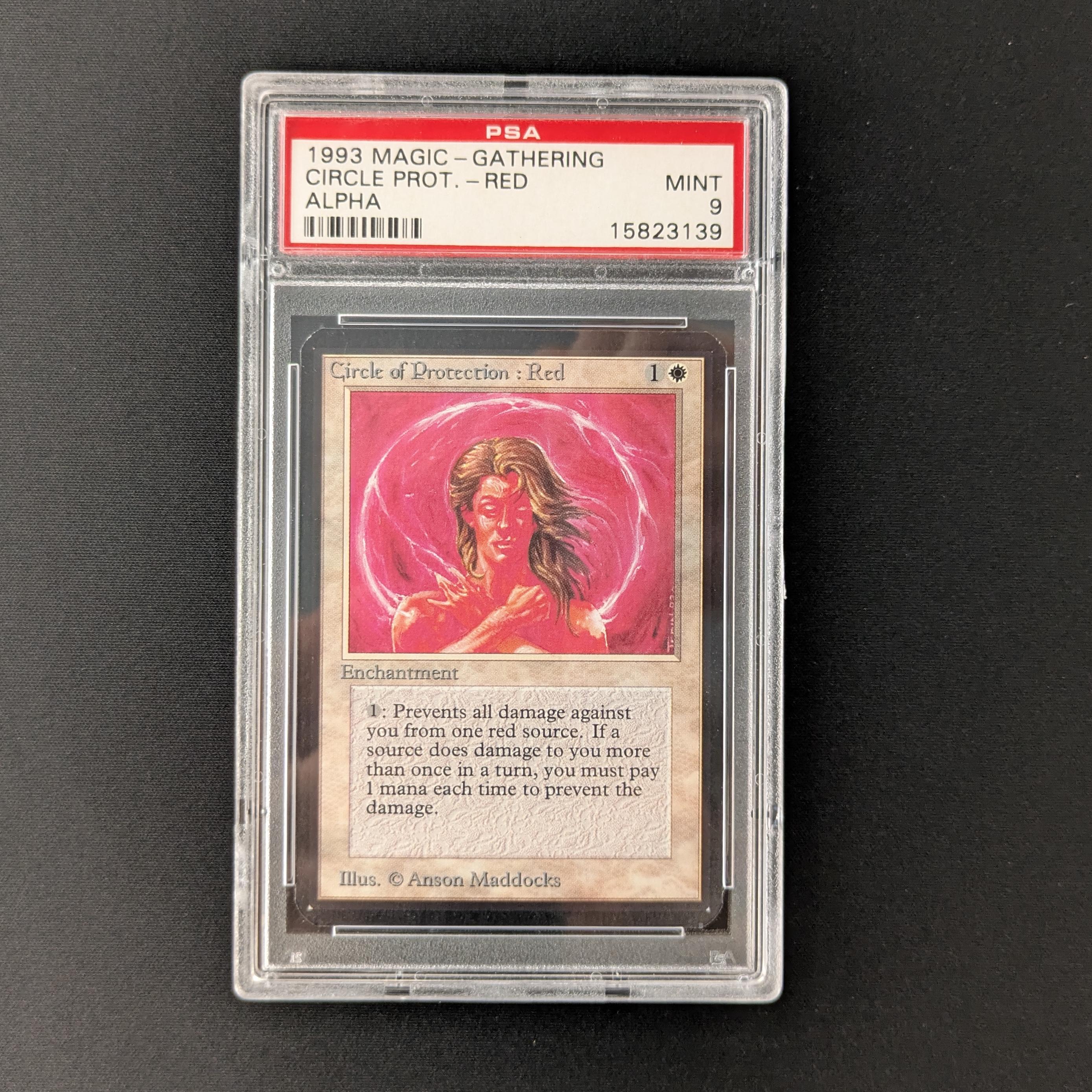MTG Singles - Circle of Protection: Red - Alpha - PSA 9 -
