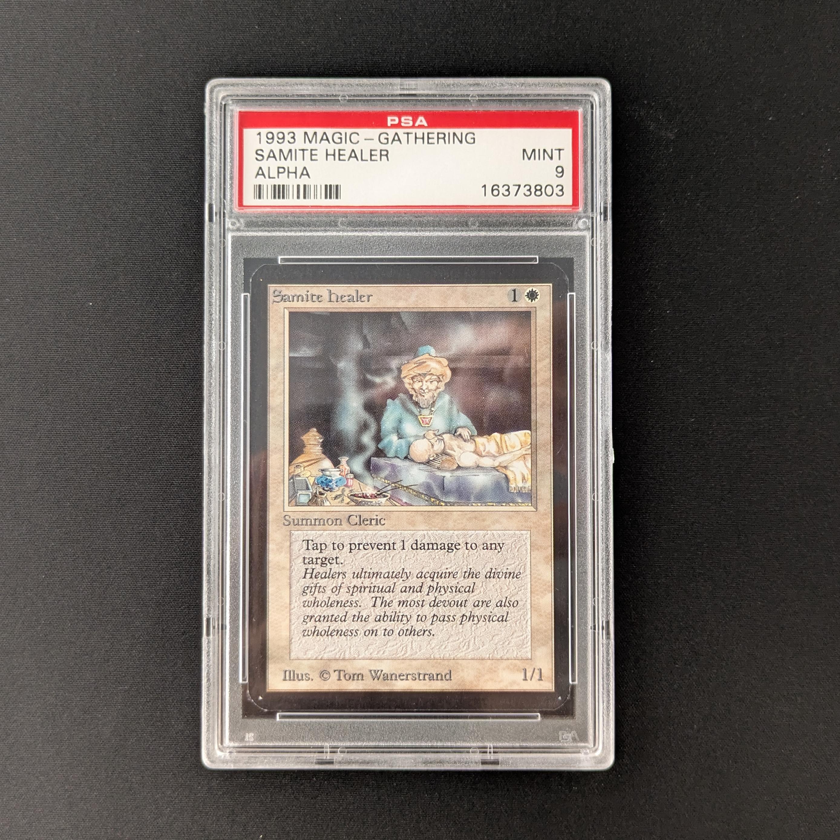 MTG Singles - Samite Healer - Alpha - PSA 9 -