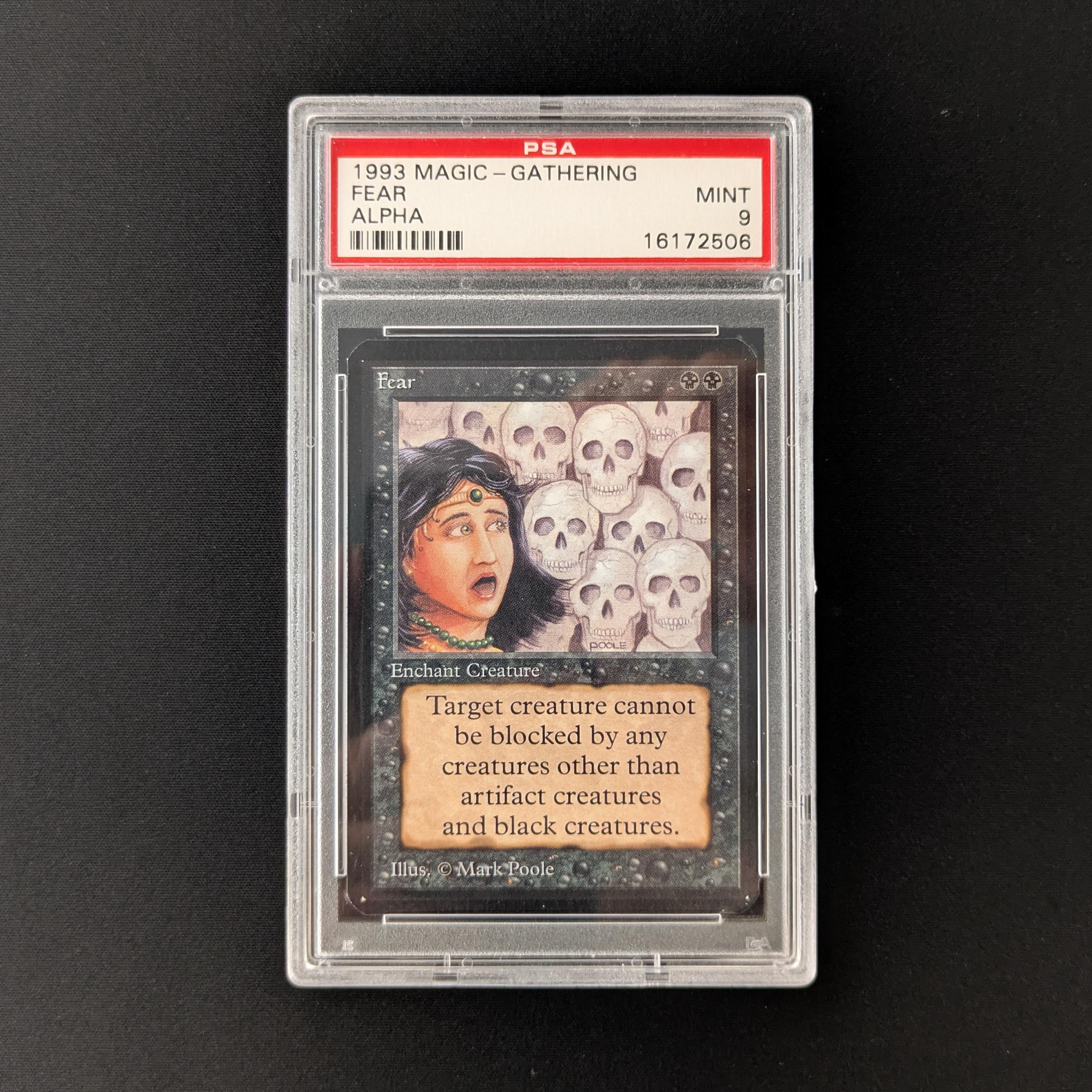 MTG Singles - Fear - Alpha - PSA 9 -
