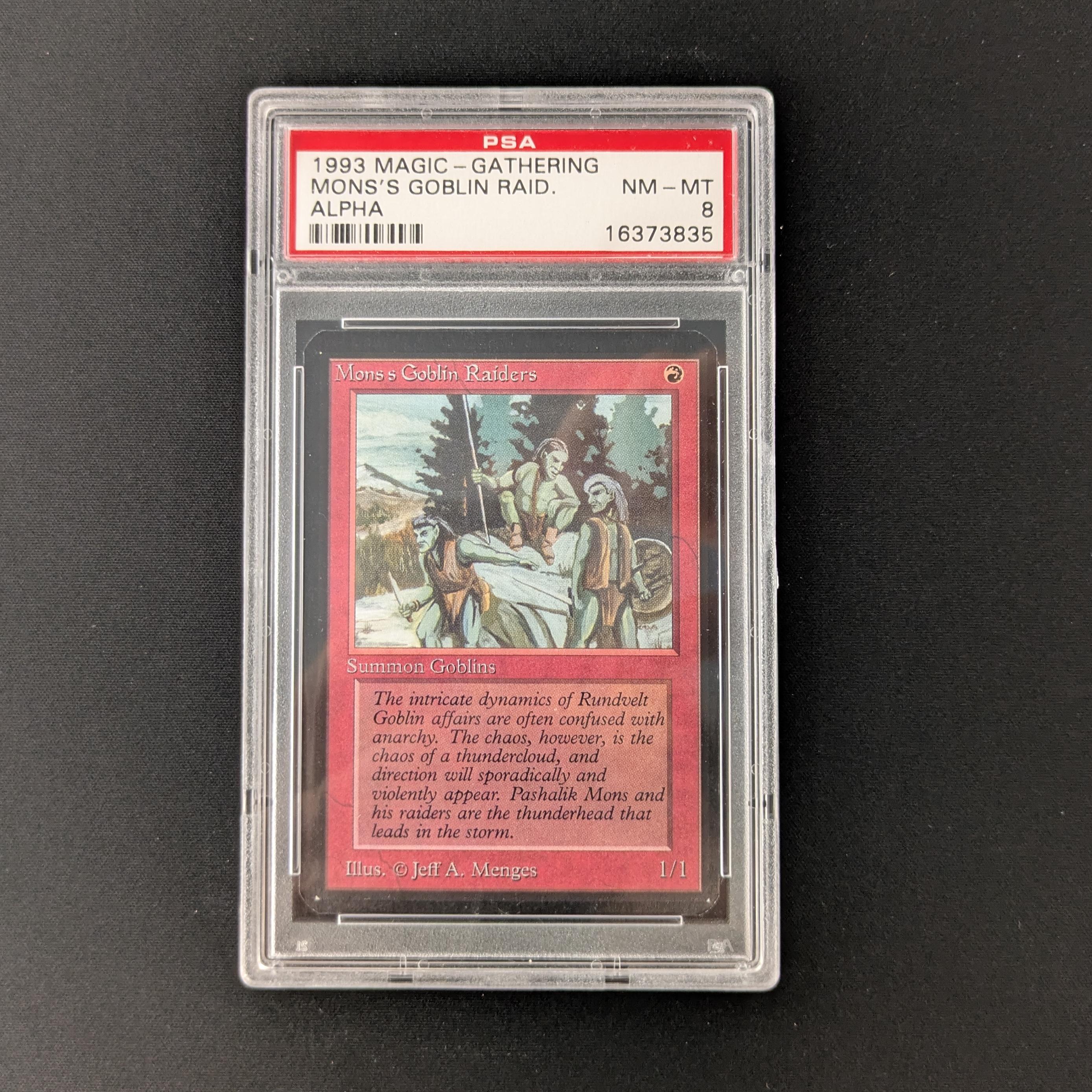 MTG Singles - Mons's Goblin Raiders - Alpha - PSA 8 -