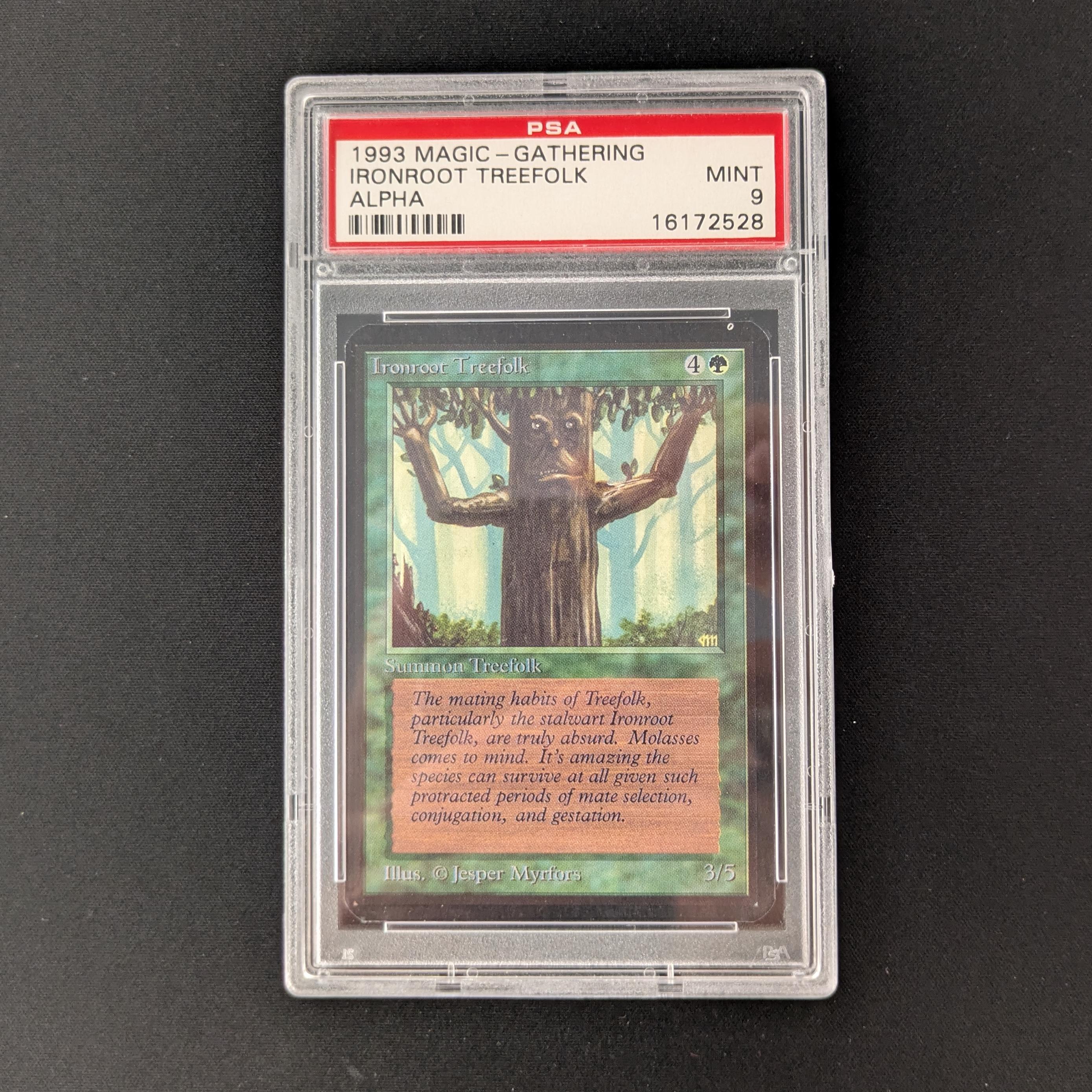 MTG Singles - Ironroot Treefolk - Alpha - PSA 9 -