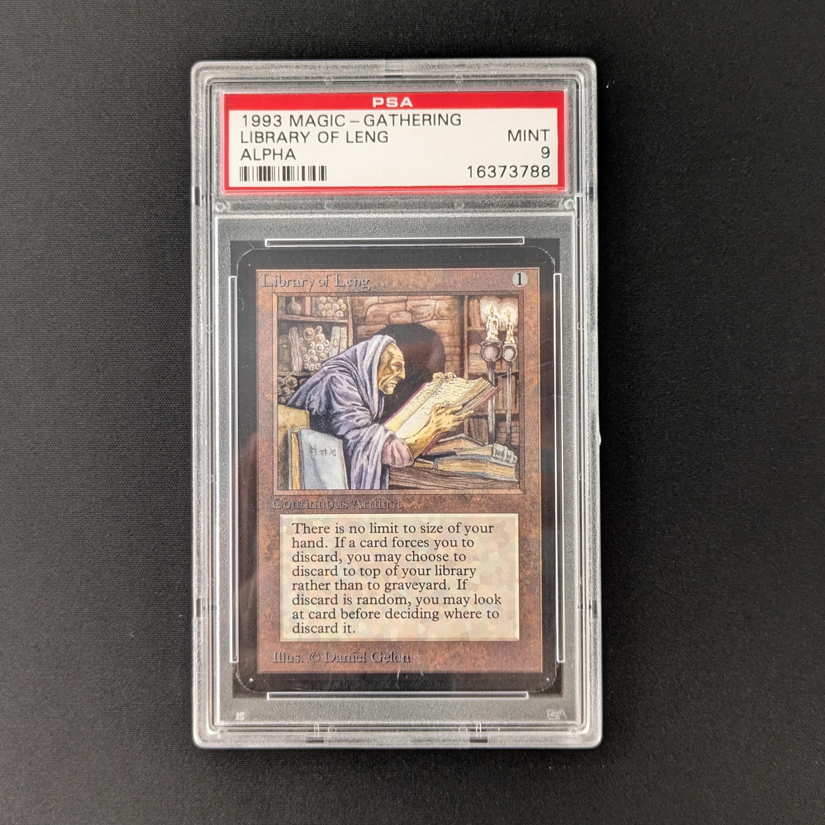 MTG Singles - Library of Leng - Alpha - PSA 9 -