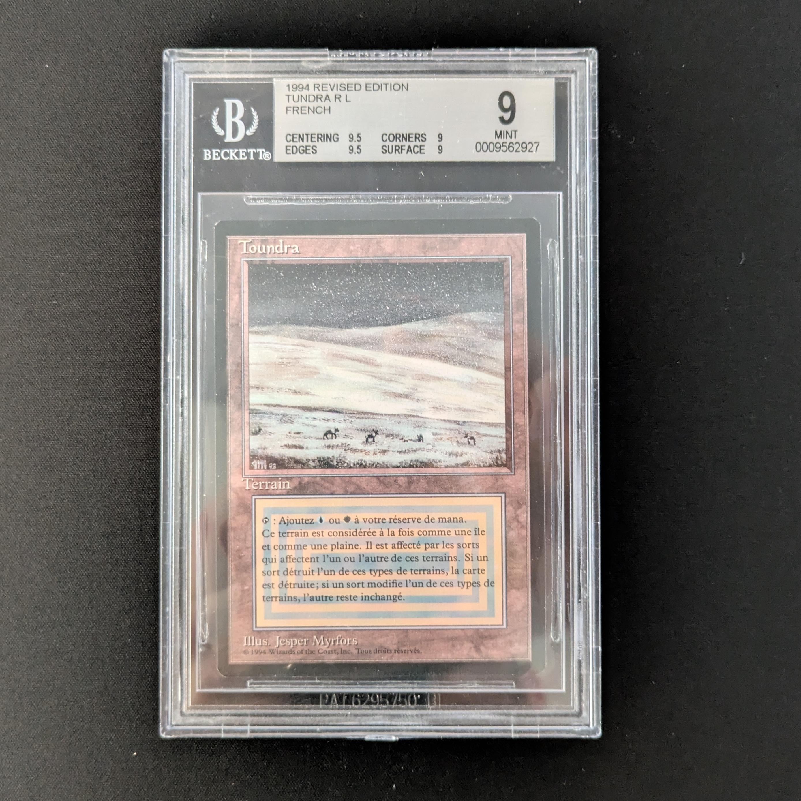 MTG Singles - Tundra - Foreign Black Bordered - French - BGS 9 - 27552