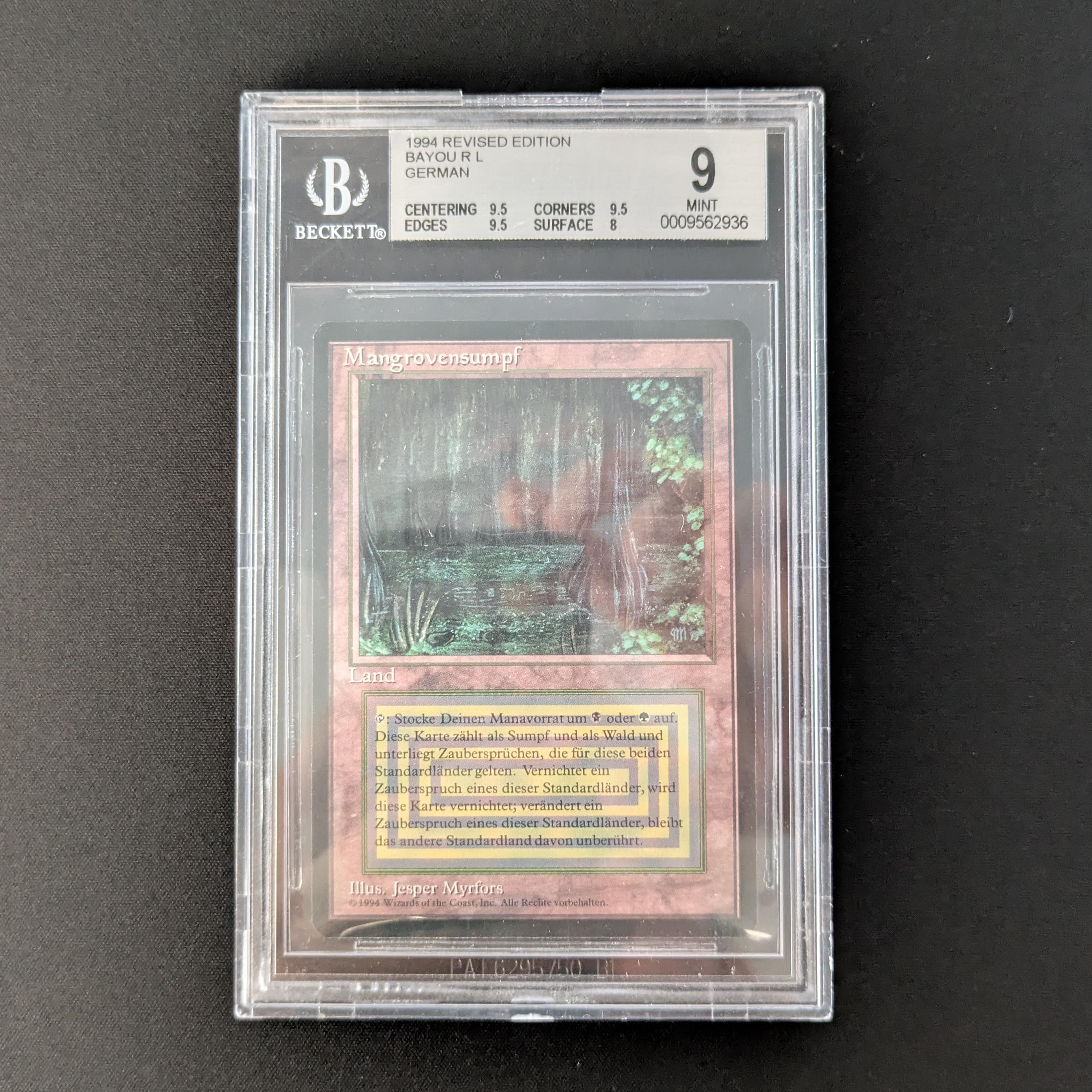 MTG Singles - Bayou - Foreign Black Bordered - German - BGS 9 - 27553