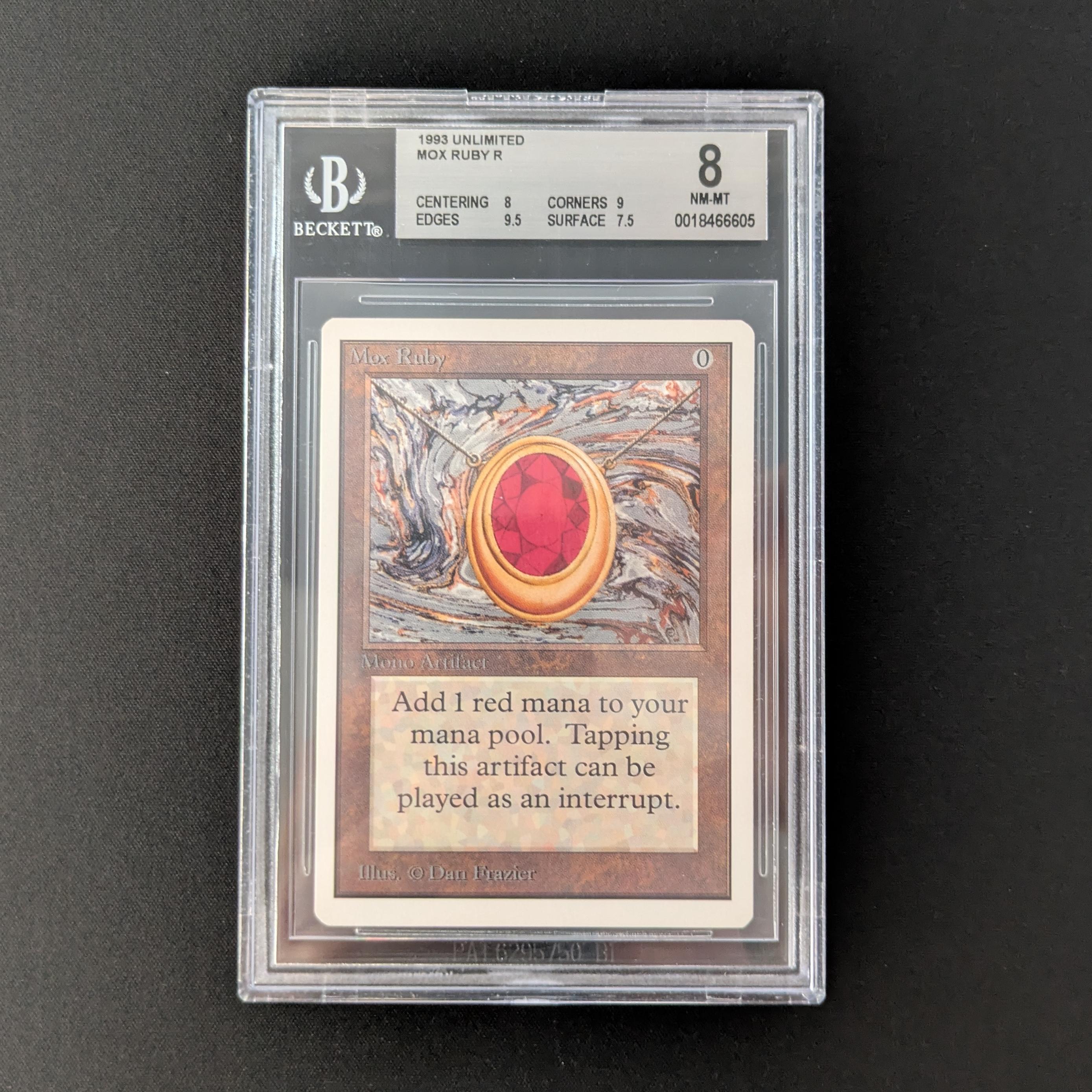 MTG Singles - Mox Ruby - Unlimited - BGS 8 - 27567