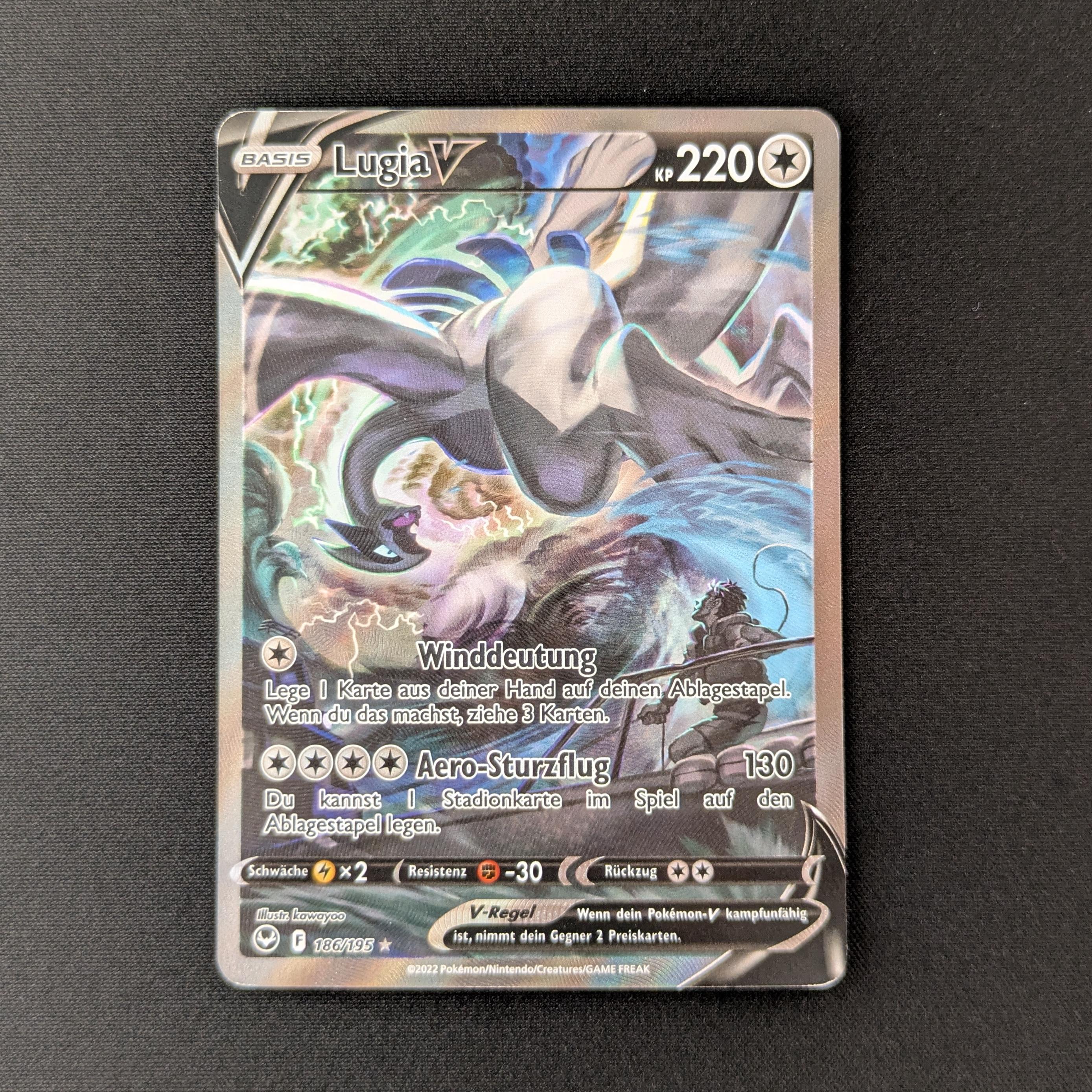 PTCG Singles - Lugia V (SIT 186) - Silver Tempest - English - GD - 27773