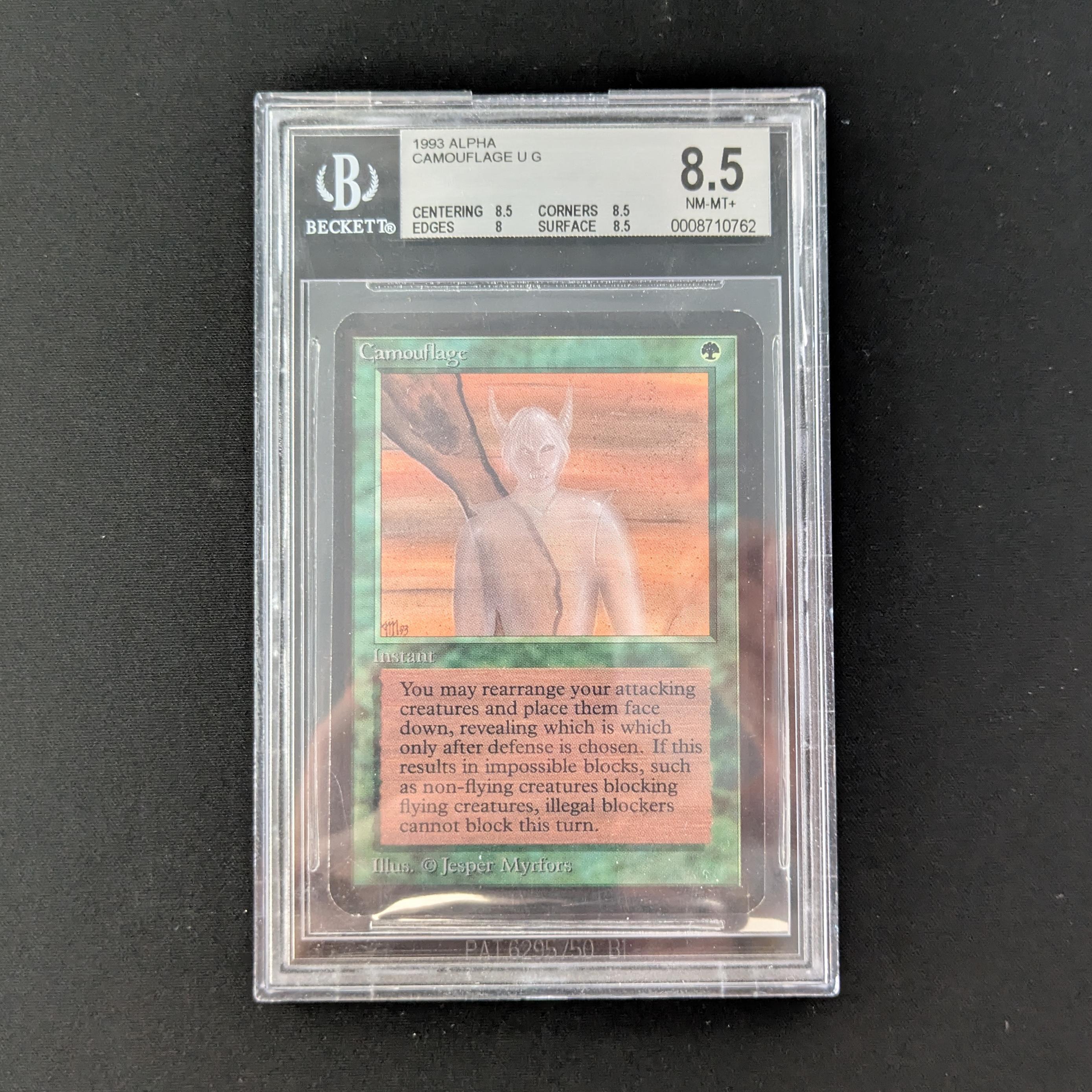 MTG Singles - Camouflage - Alpha - BGS 8.5 -
