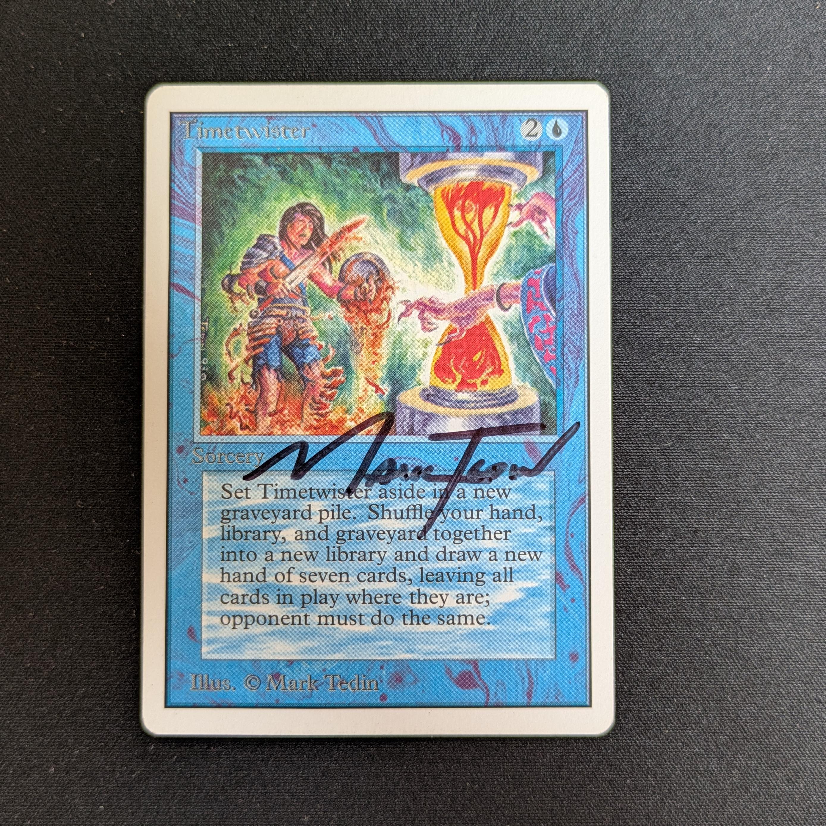 MTG Singles - Timetwister - Unlimited - GD - SIGNED, DENT - 28227