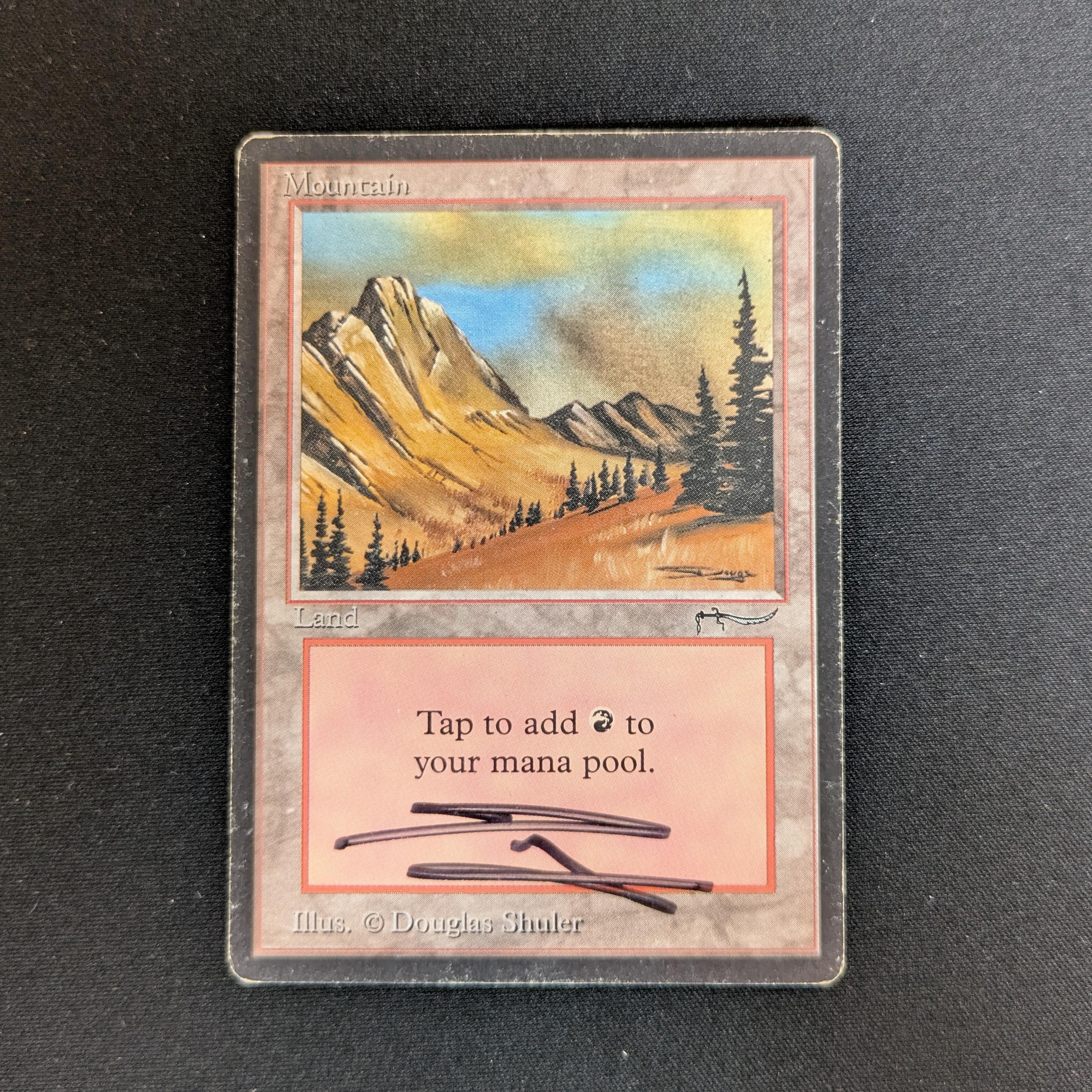 MTG Singles - Mountain - Arabian Nights - PL - SIGNED - 28251