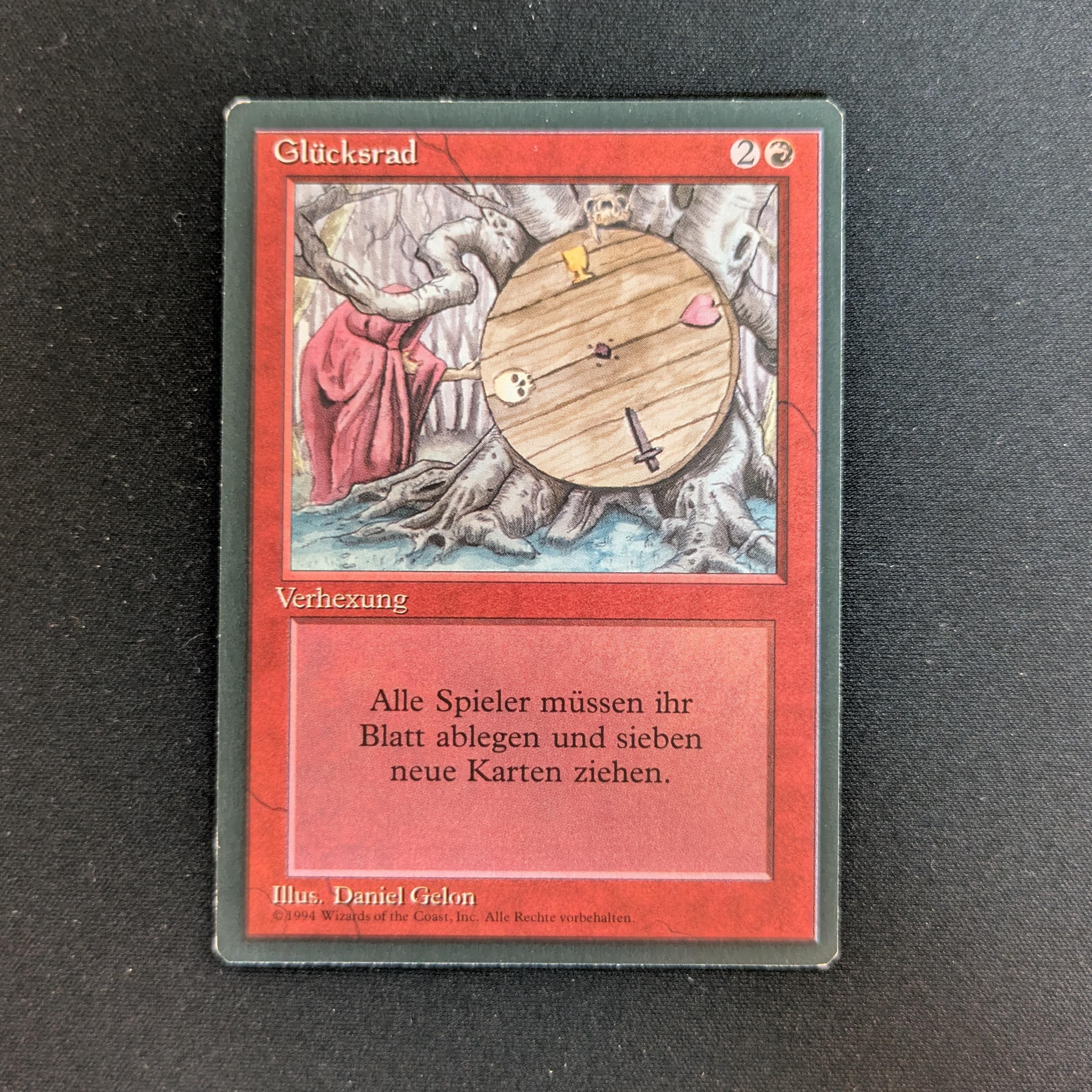 MTG Singles - Wheel of Fortune - Foreign Black Bordered - German - EX - 28296