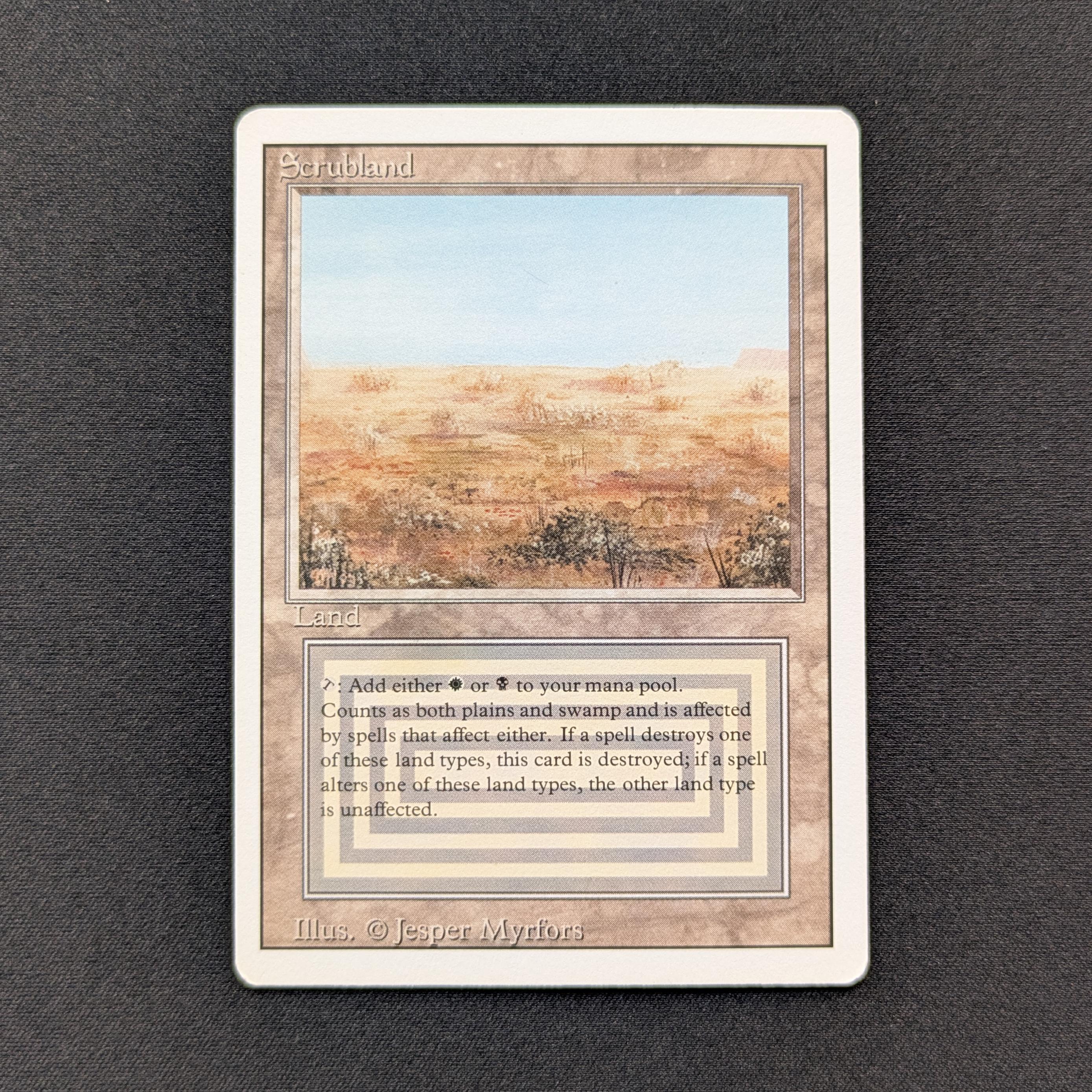 MTG Singles - Scrubland - Revised - NM - 28443