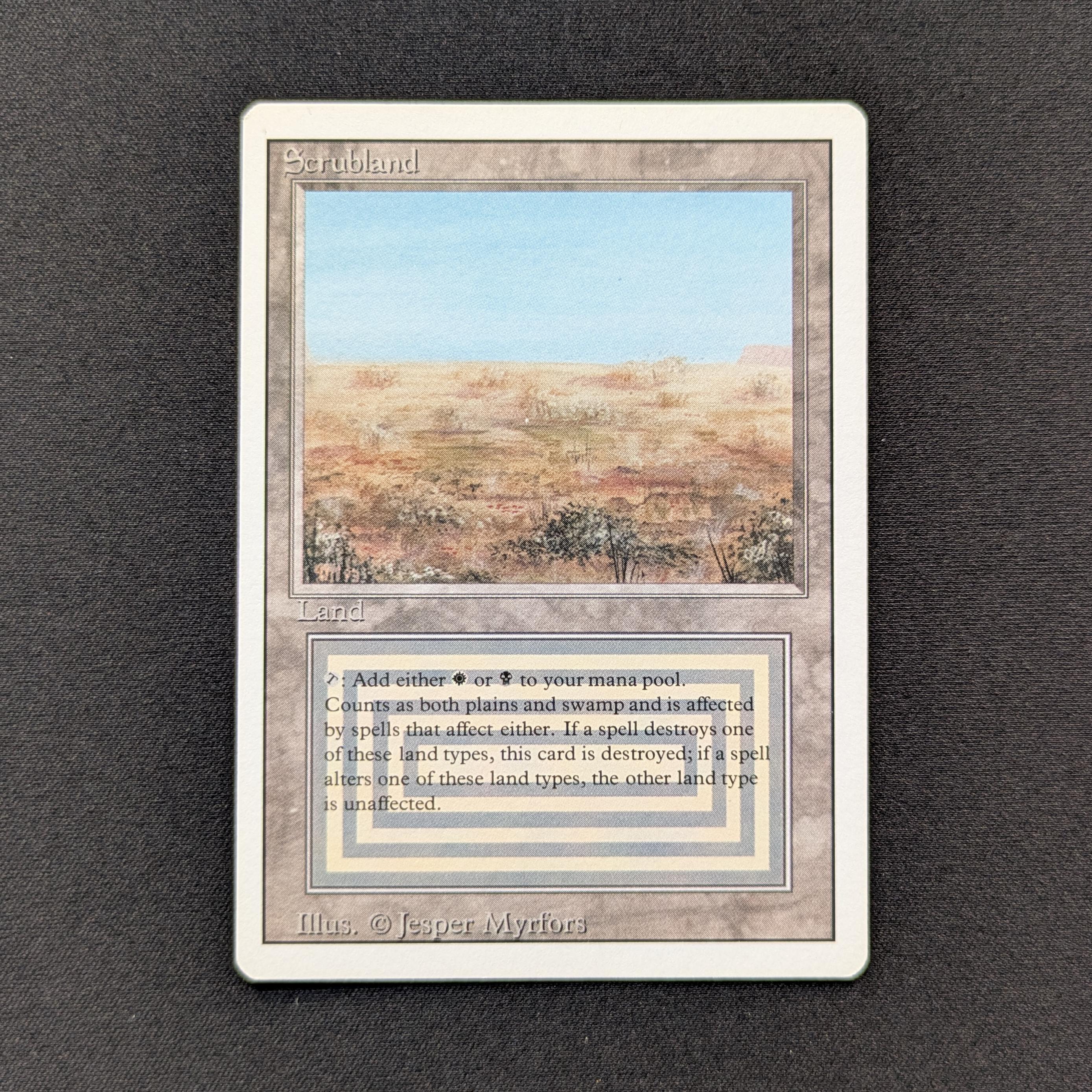 MTG Singles - Scrubland - Revised - GD - 28534