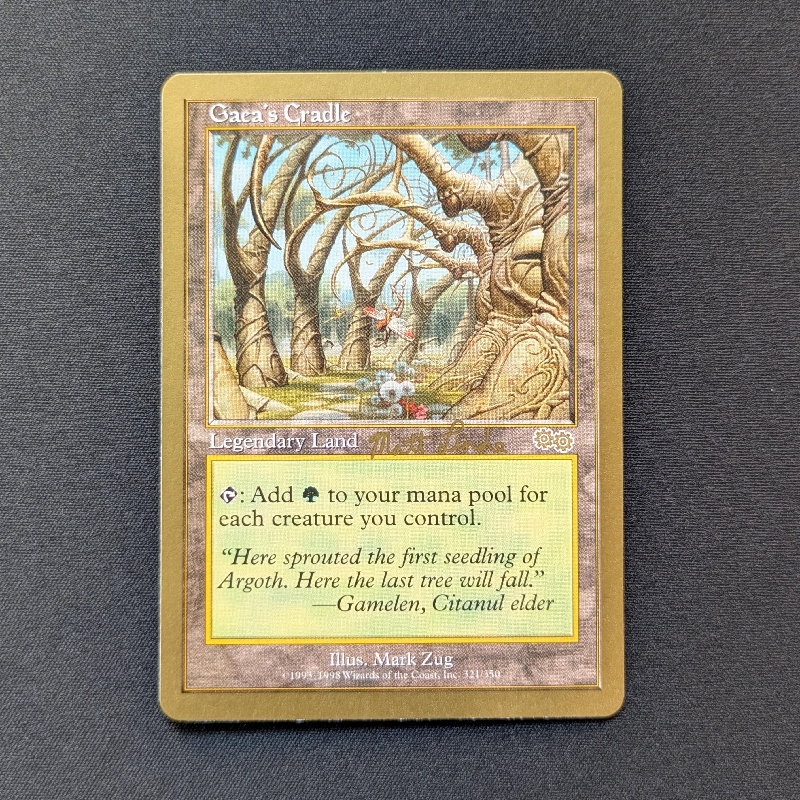 MTG Singles - Gaea's Cradle - WCD 1999: Matt Linde - NM -