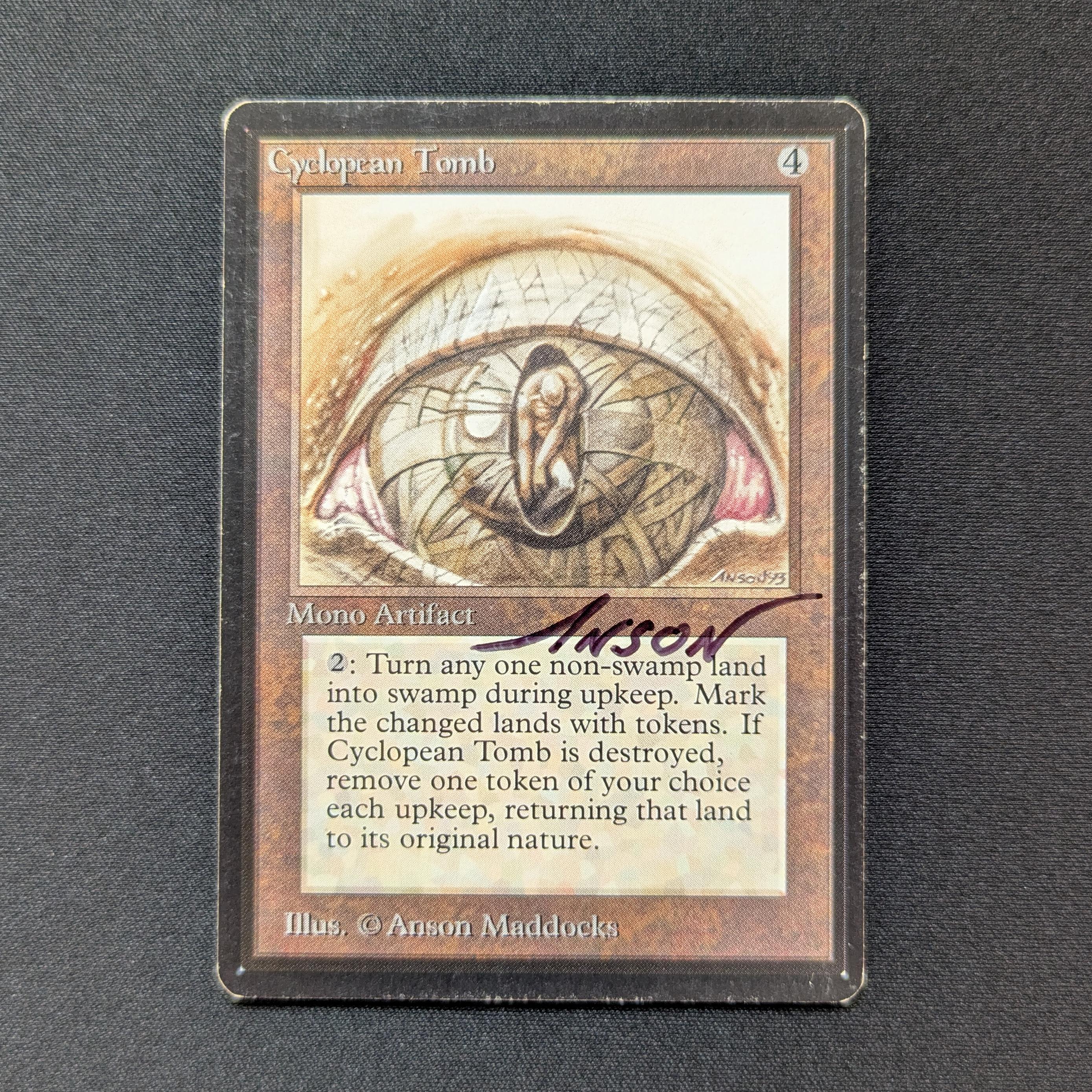 MTG Singles - Cyclopean Tomb - Beta - LP - SIGNED - 28716