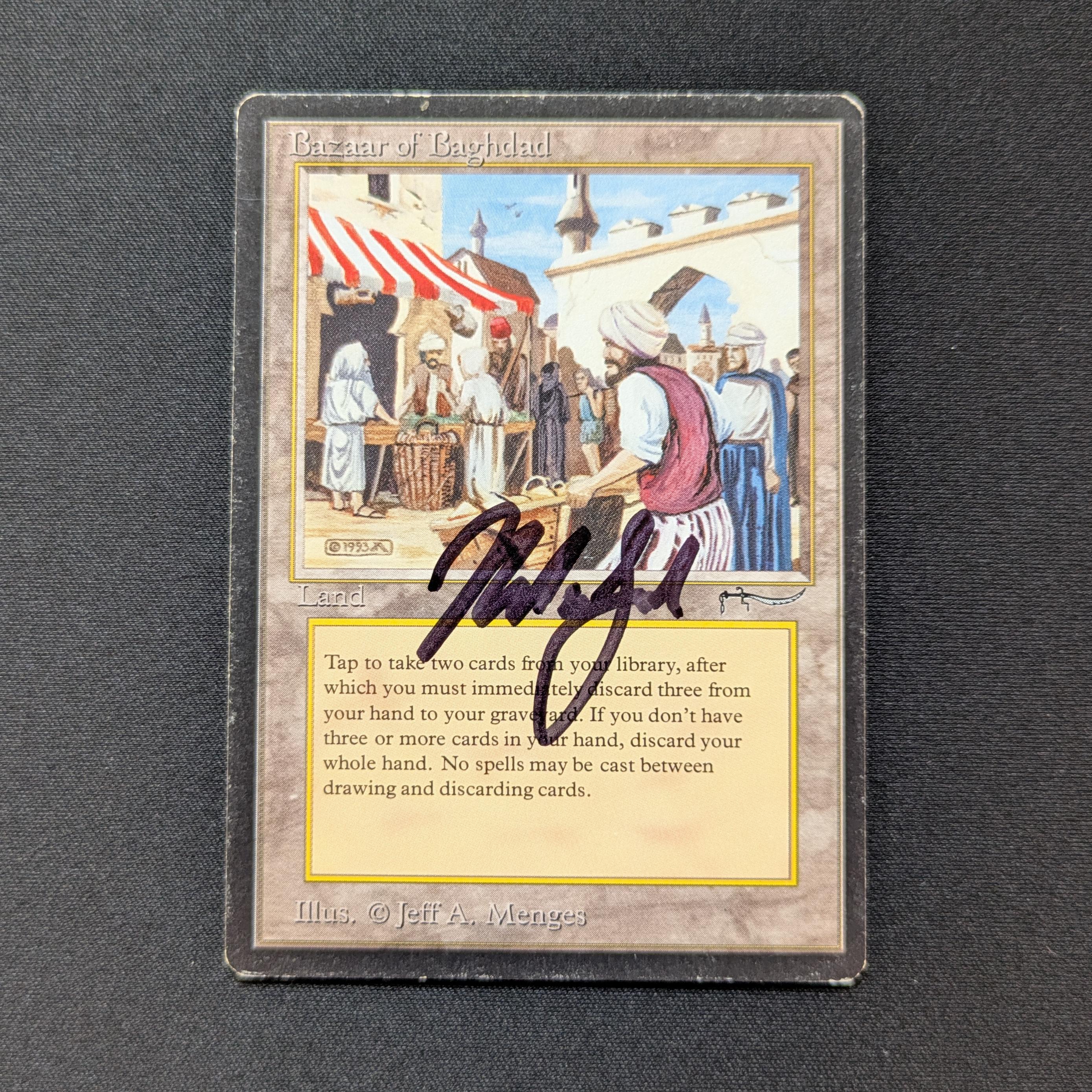 MTG Singles - Bazaar of Baghdad - Arabian Nights - PL - SIGNED - 28731