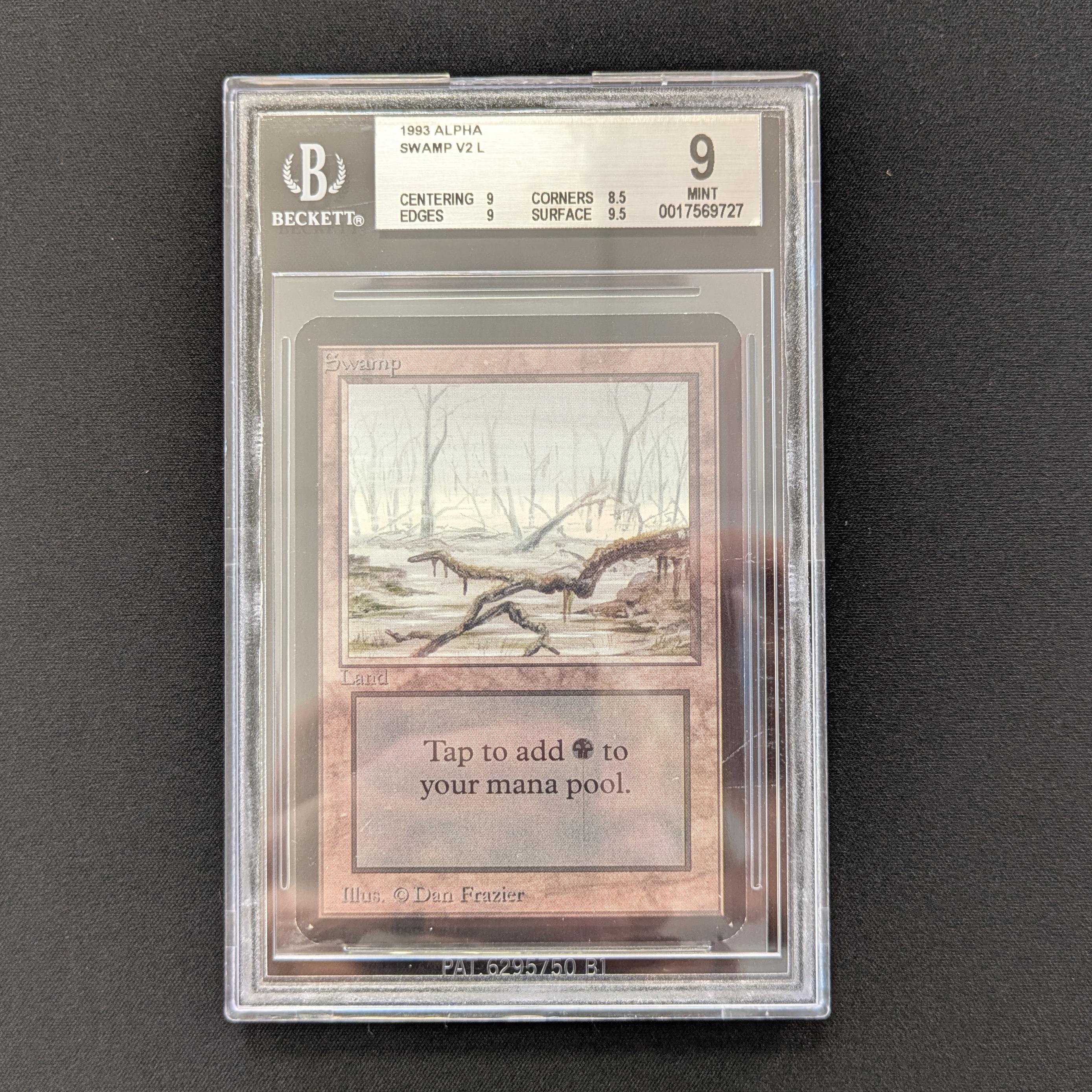 MTG Singles - Swamp (V.2) - Alpha - BGS 9 -