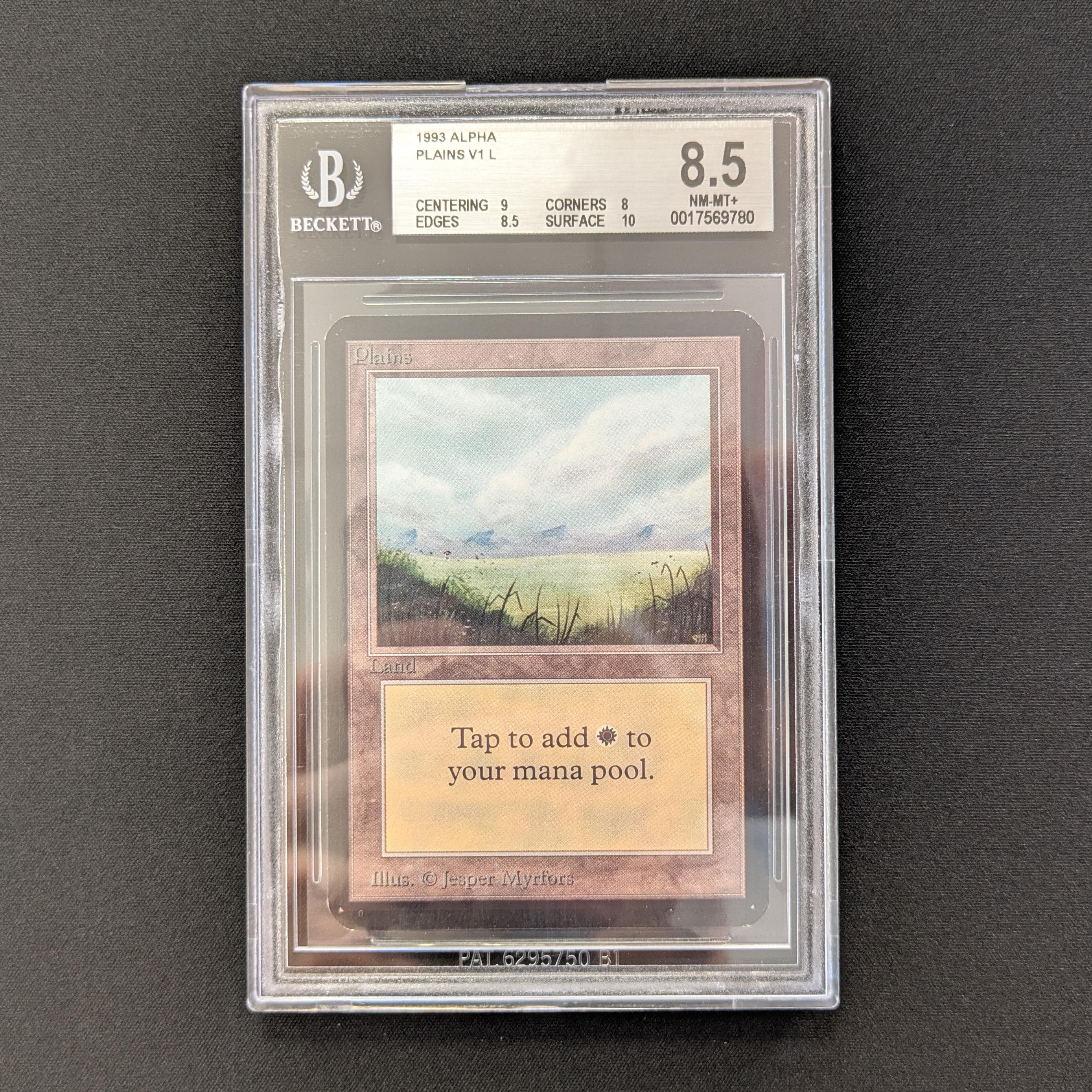 MTG Singles - Plains (V.1) - Alpha - BGS 8.5 -