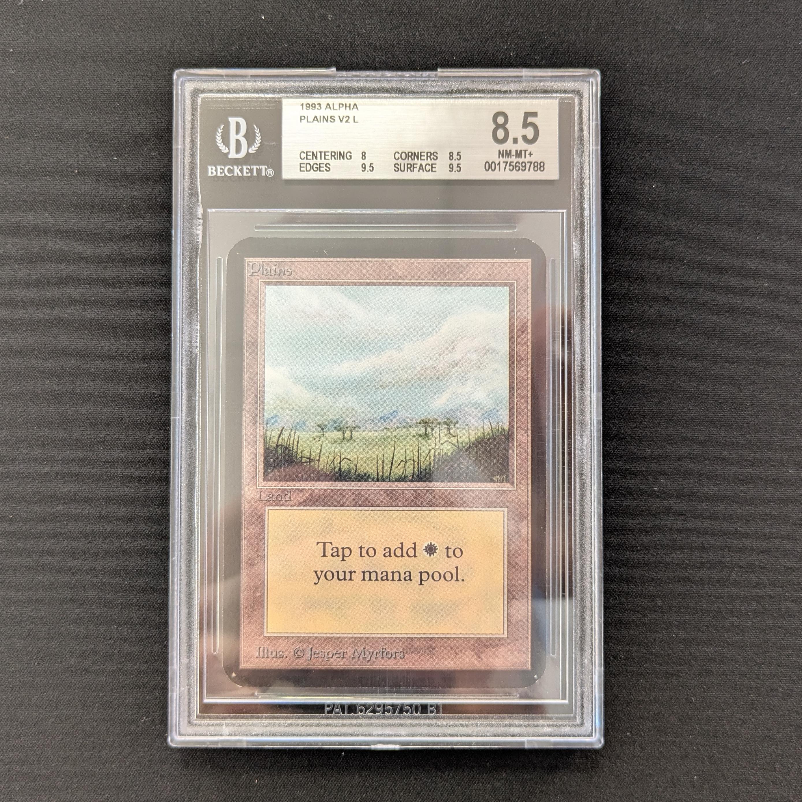 MTG Singles - Plains (V.2) - Alpha - BGS 8.5 -