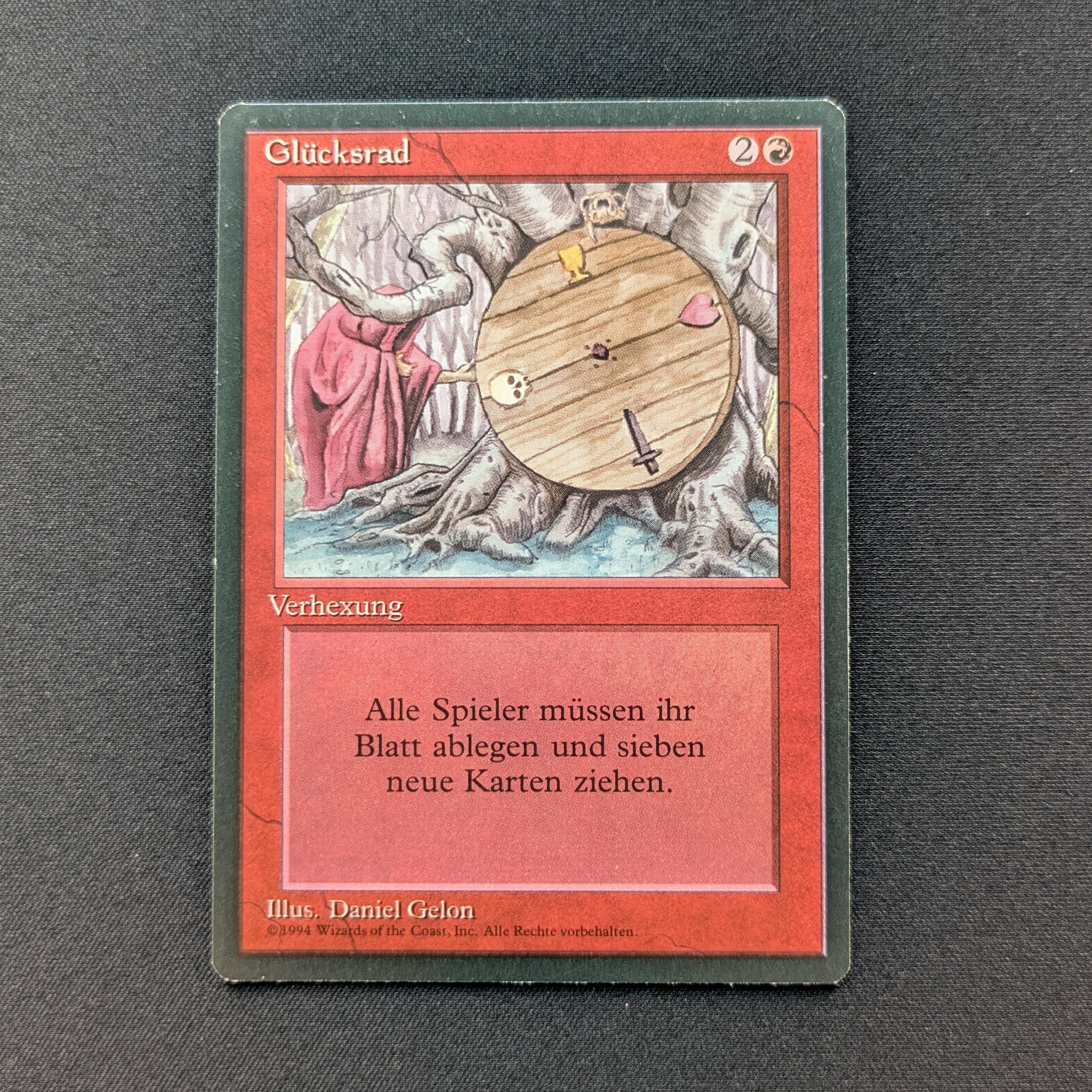 MTG Singles - Wheel of Fortune - Foreign Black Bordered - German - EX - 29006