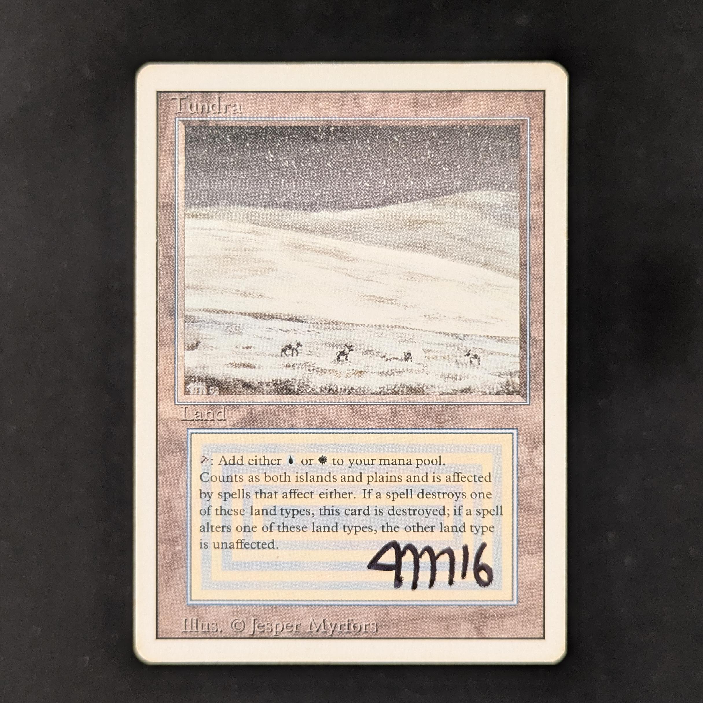 MTG Singles - Tundra - Revised - PL - SIGNED - 29934