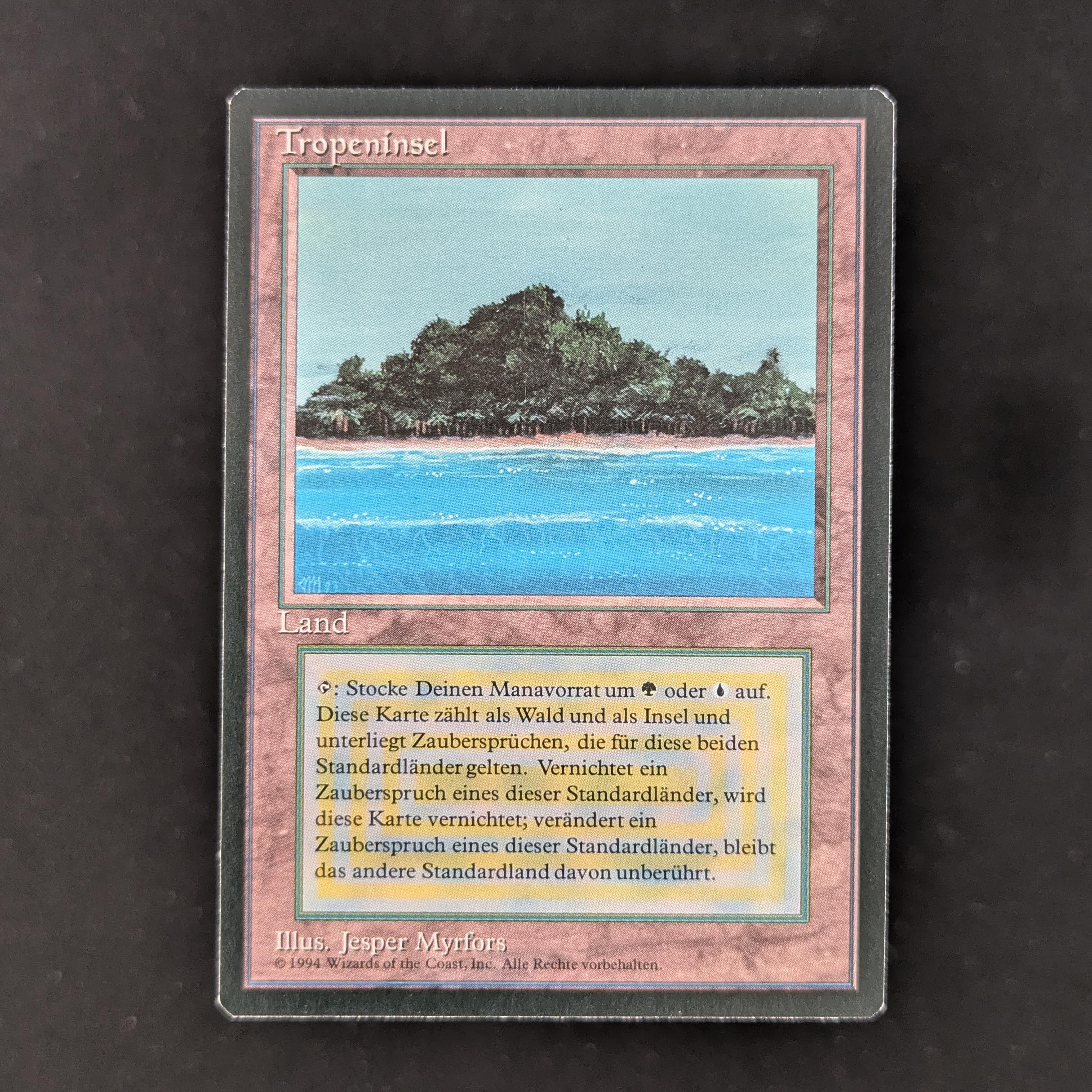MTG Singles - Tropical Island - Foreign Black Bordered - German - NM - 29947