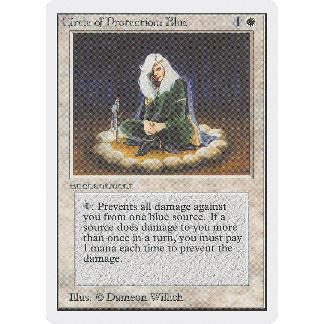 MTG Singles - Circle of Protection: Blue - Unlimited - Regular