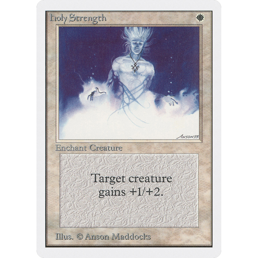 MTG Singles - Holy Strength - Unlimited - Regular