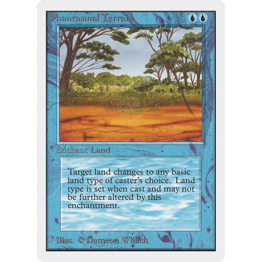 MTG Singles - Phantasmal Terrain - Unlimited - Regular