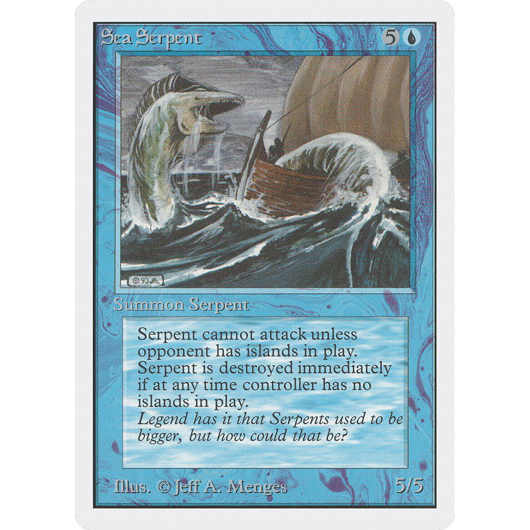 MTG Singles - Sea Serpent - Unlimited - Regular