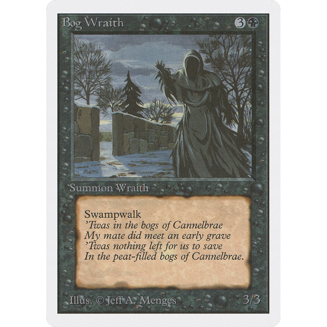 MTG Singles - Bog Wraith - Unlimited - Regular
