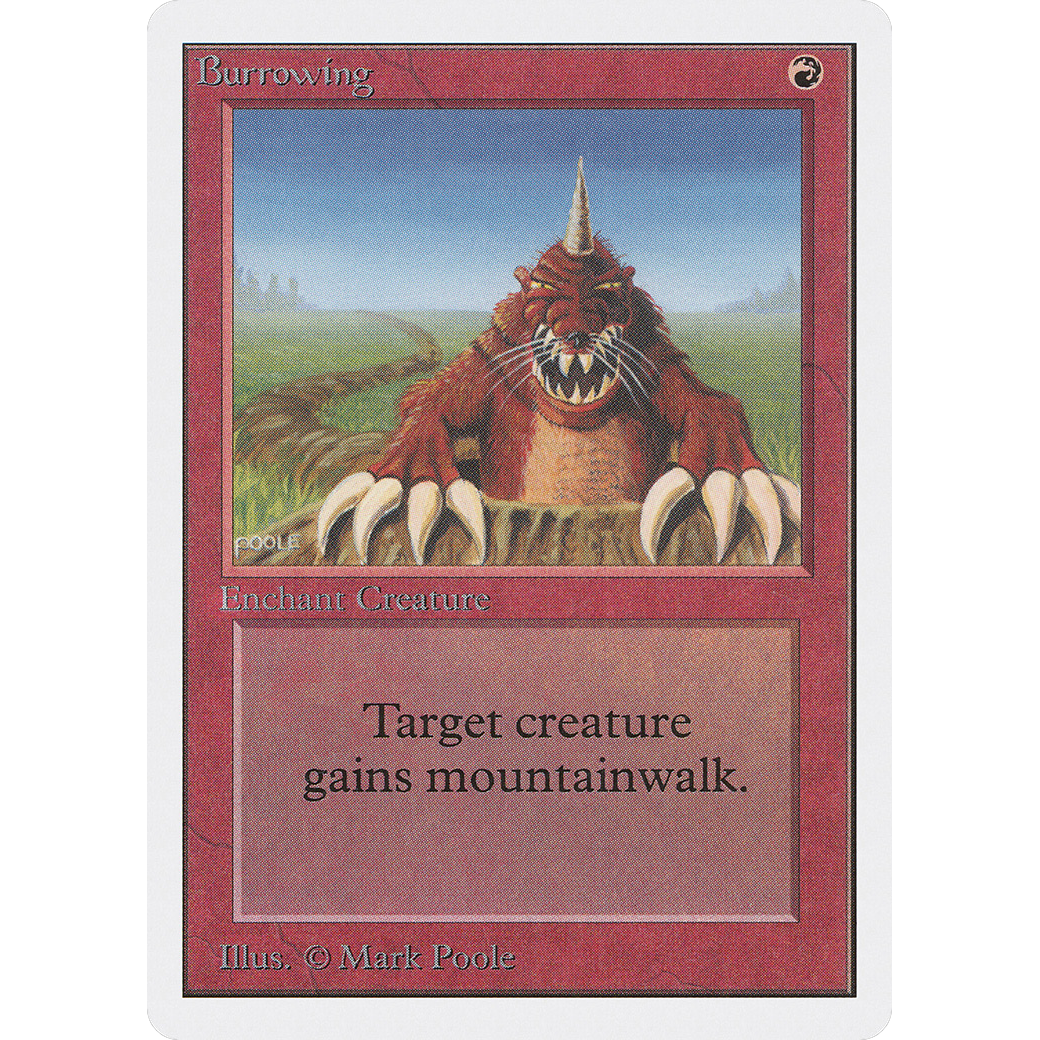 MTG Singles - Burrowing - Unlimited - Regular