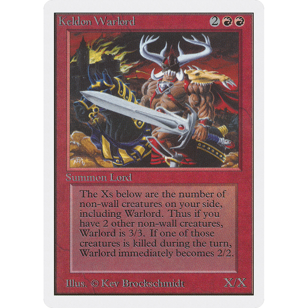 MTG Singles - Keldon Warlord - Unlimited - Regular