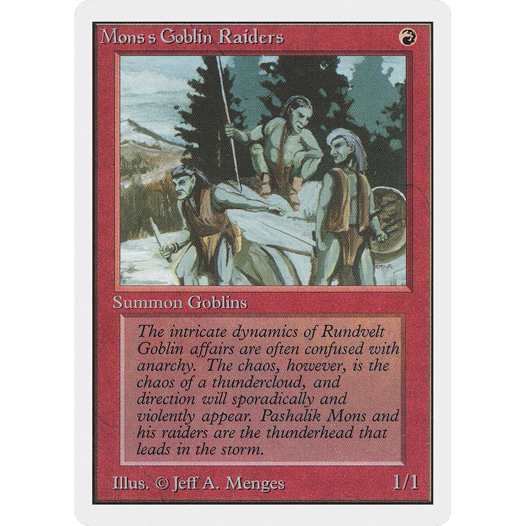 MTG Singles - Mons's Goblin Raiders - Unlimited - Regular